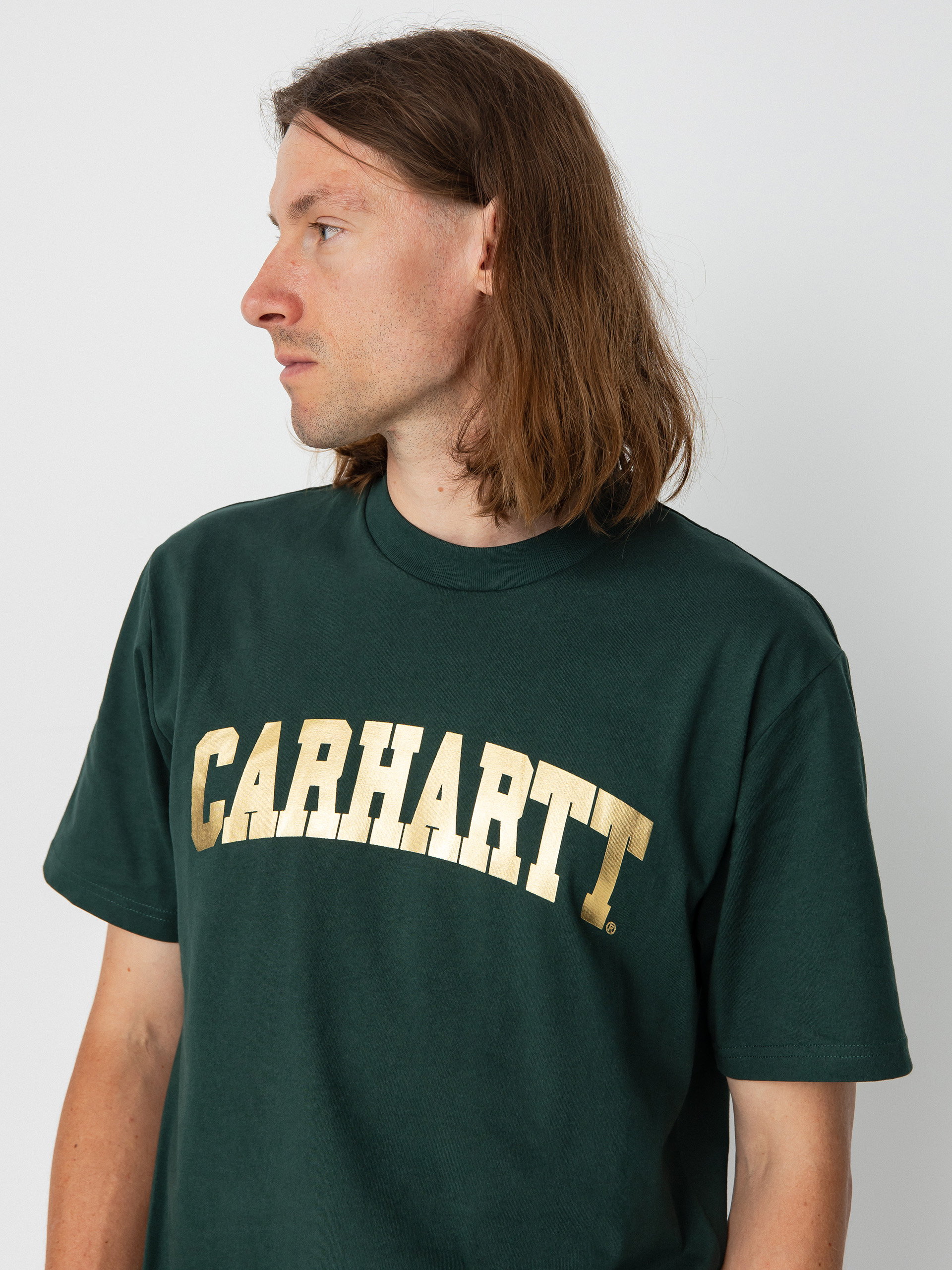 Carhartt WIP University póló (discovery green/gold)