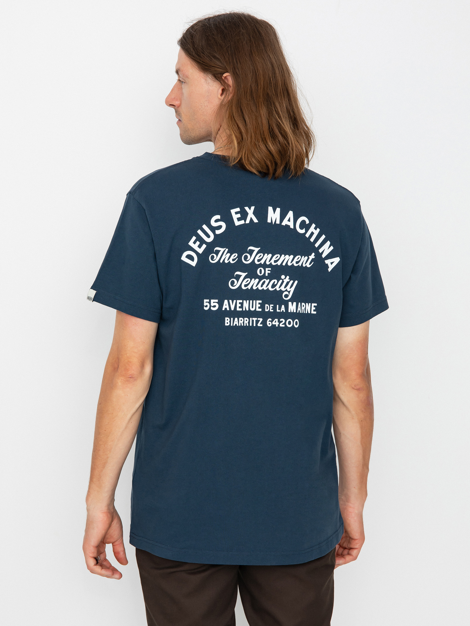Deus Ex Machina Biarritz Address Pocket póló (navy)