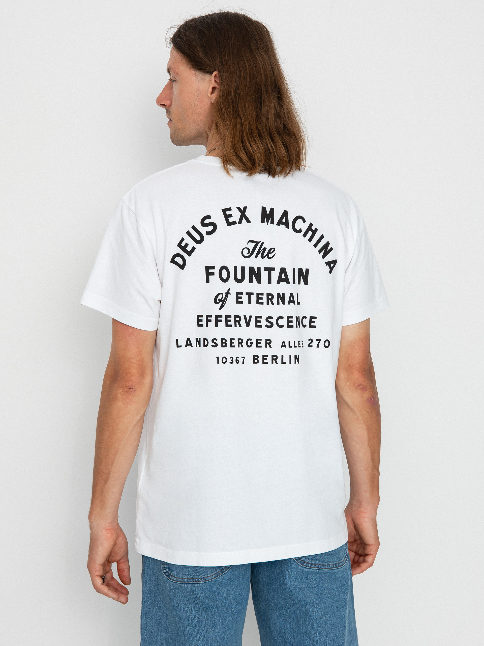 Deus Ex Machina Berlin Address Pocket póló (white)