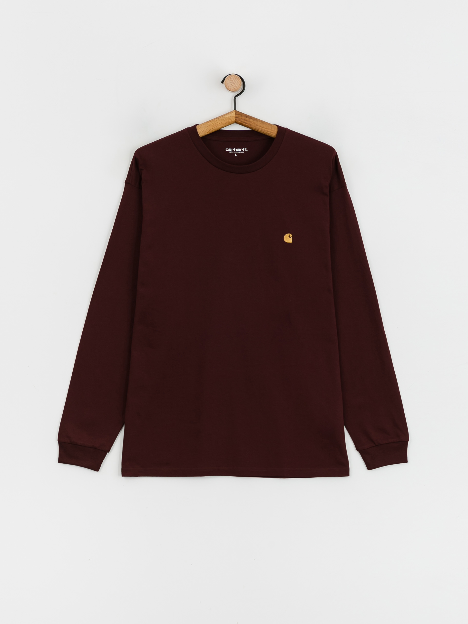 Carhartt WIP Chase Hosszú ujjú felső (amarone/gold)
