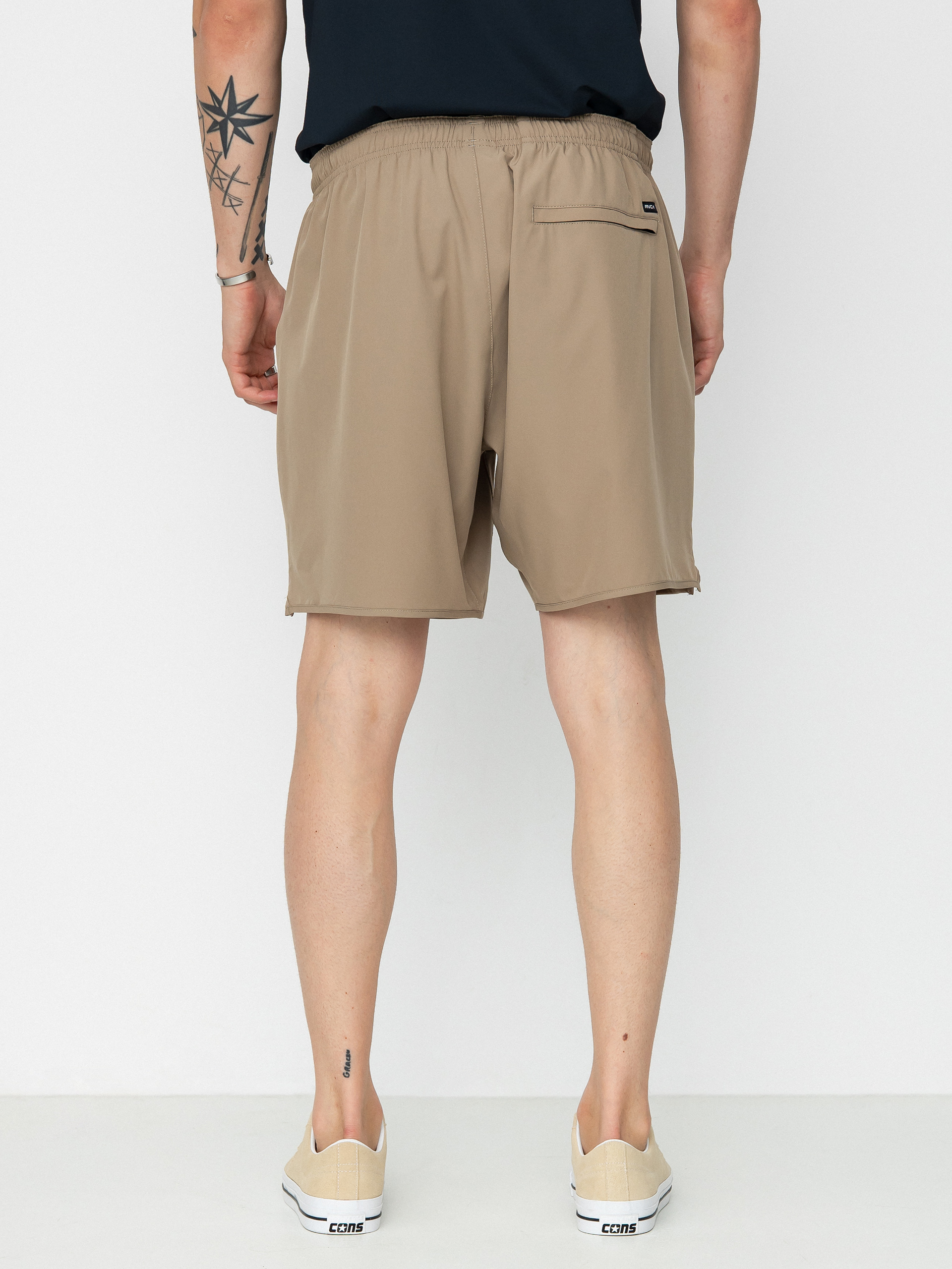 RVCA Yogger Stretch 17 Rövidnadrág (dark heather)