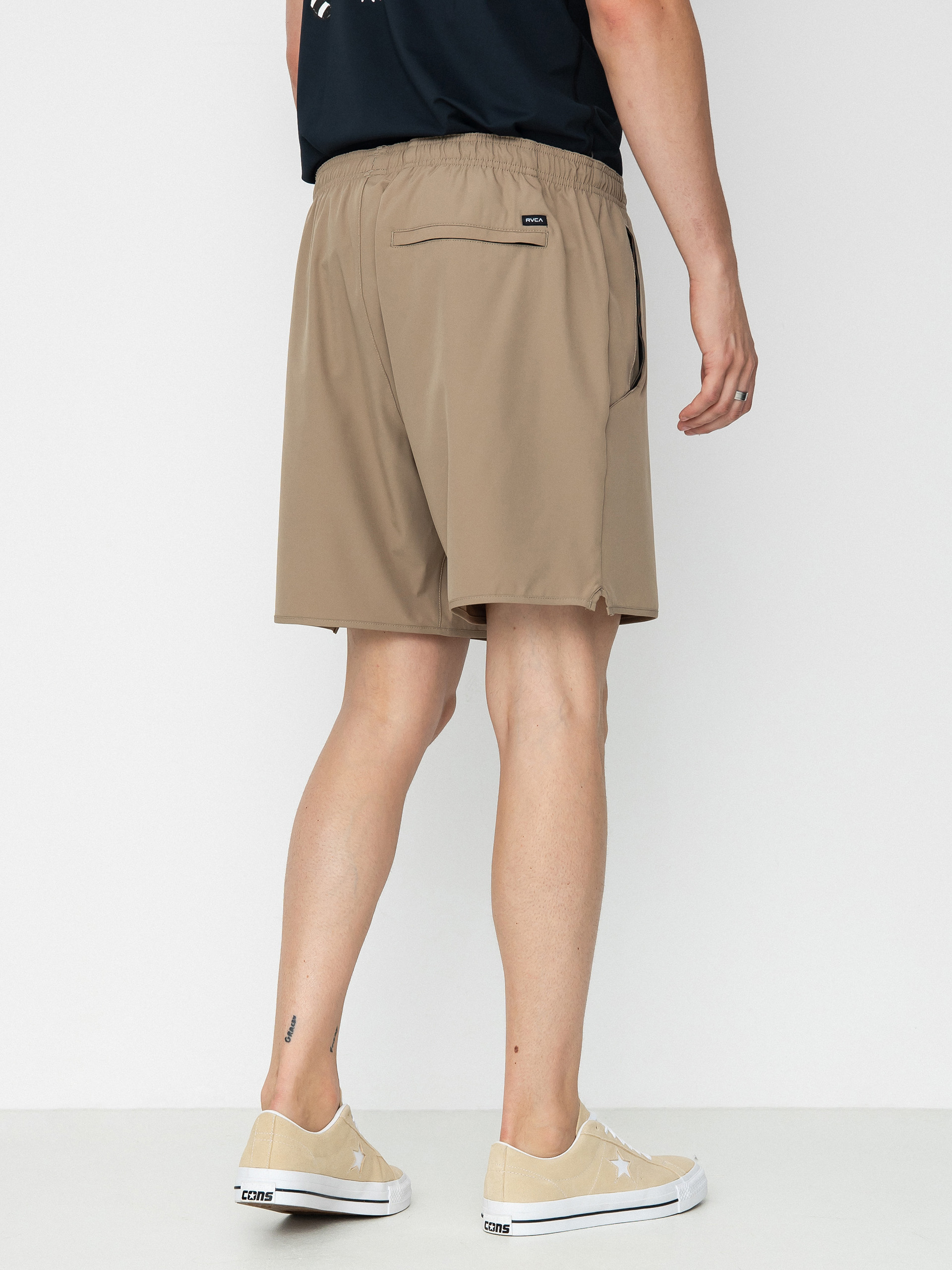 RVCA Yogger Stretch 17 Rövidnadrág (dark heather)