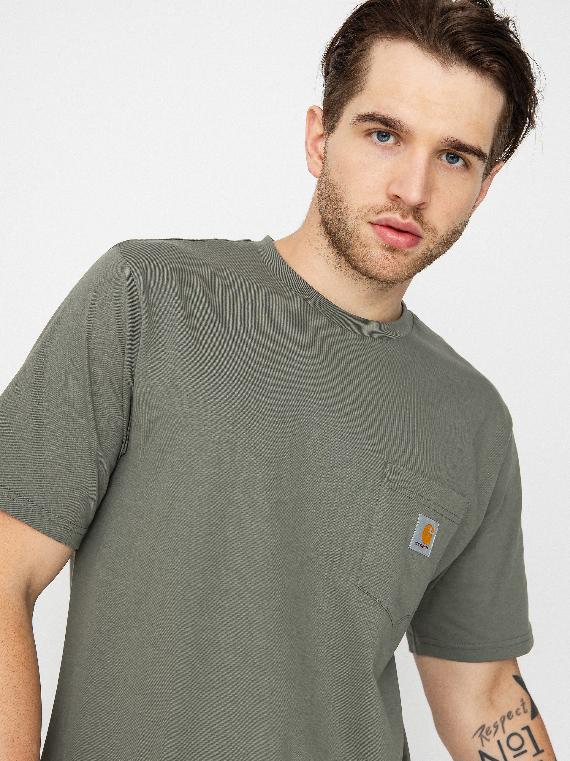 Carhartt WIP Pocket póló (smoke green)