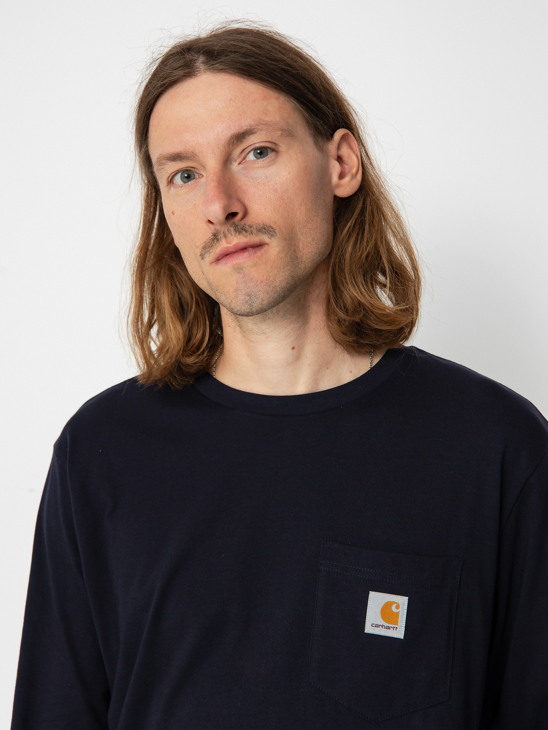 Carhartt WIP Pocket Hosszú ujjú felső (dark navy)