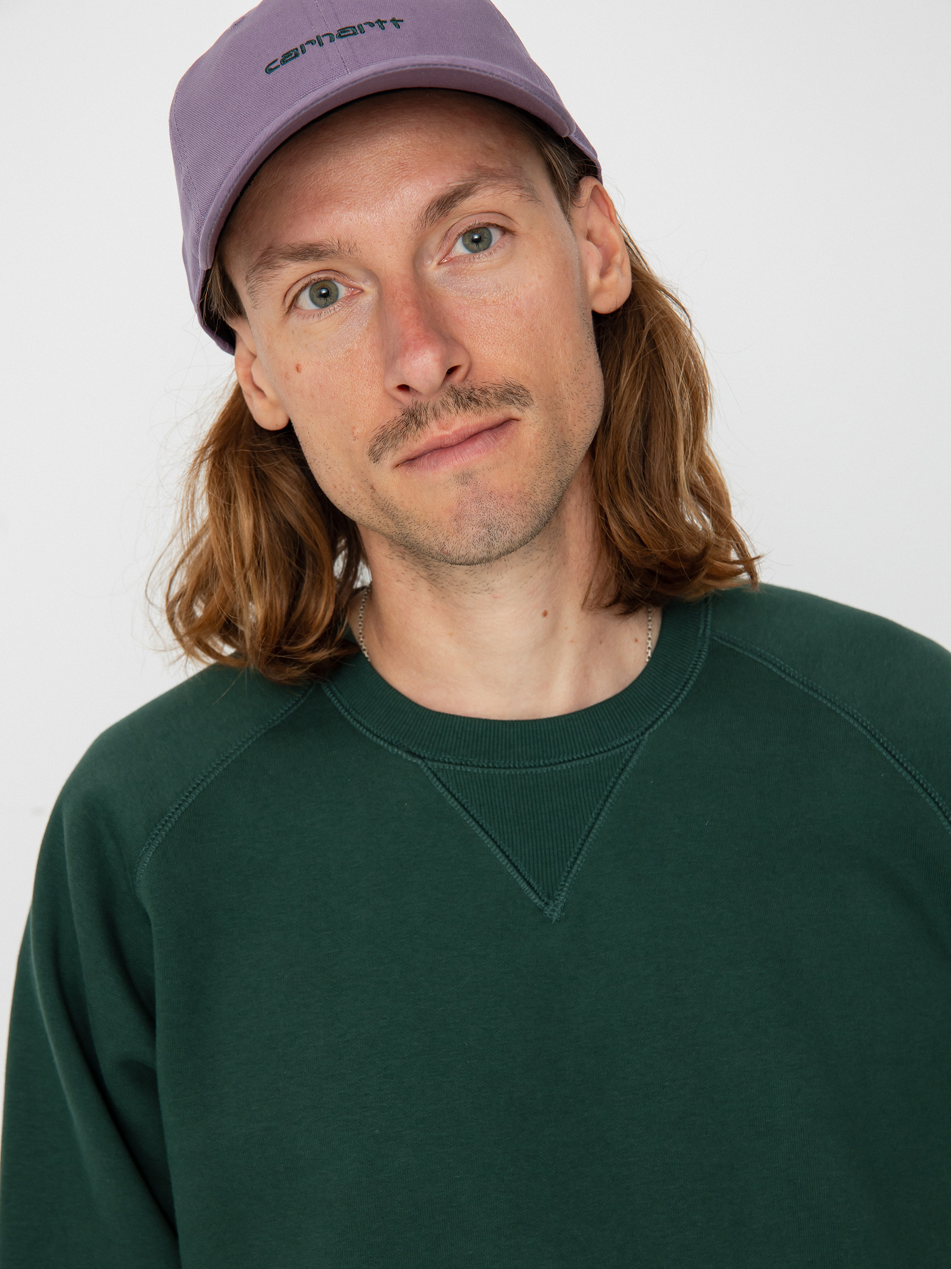 Carhartt WIP Chase Pulóver (discovery green/gold)