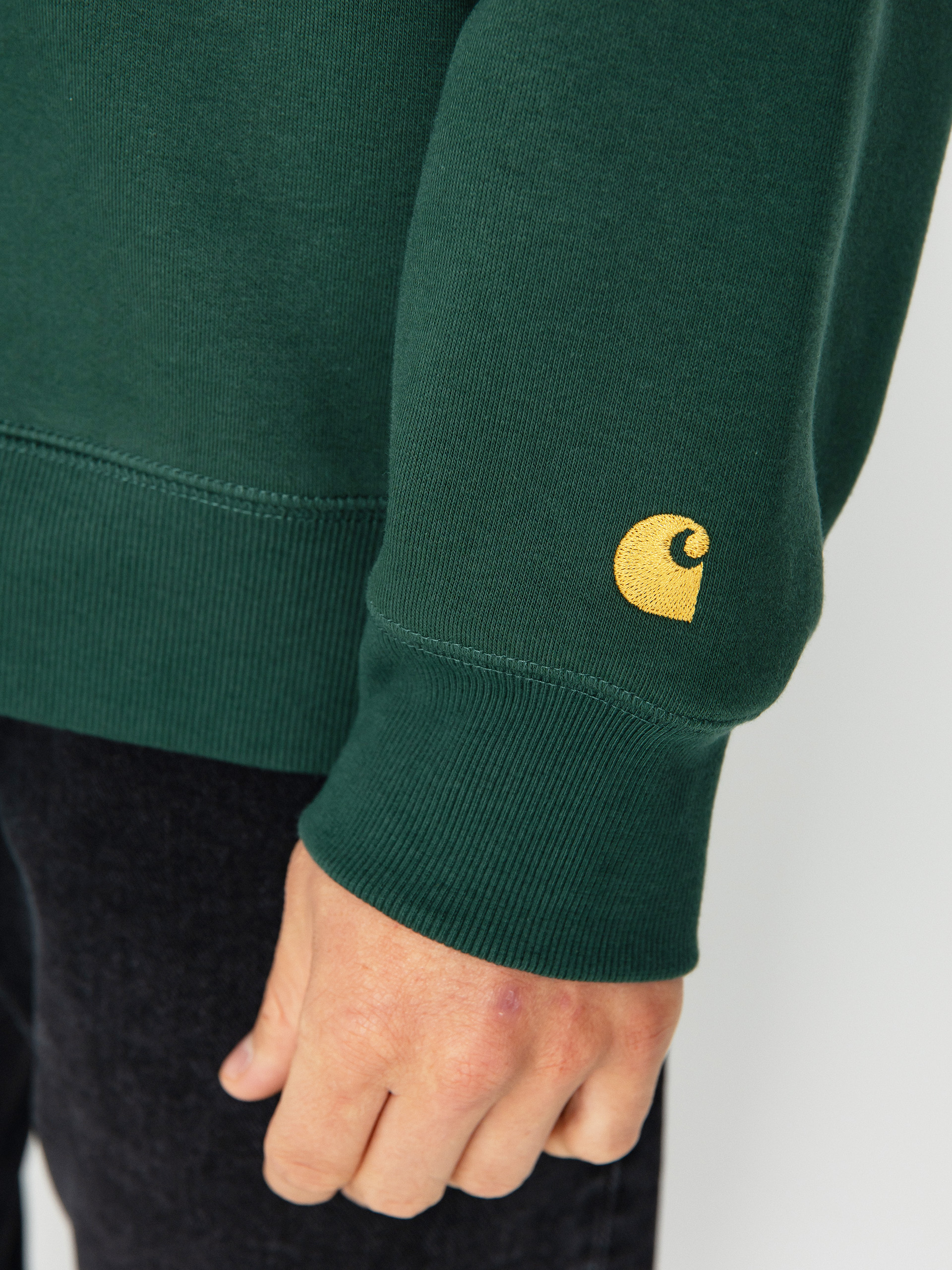 Carhartt WIP Chase Pulóver (discovery green/gold)