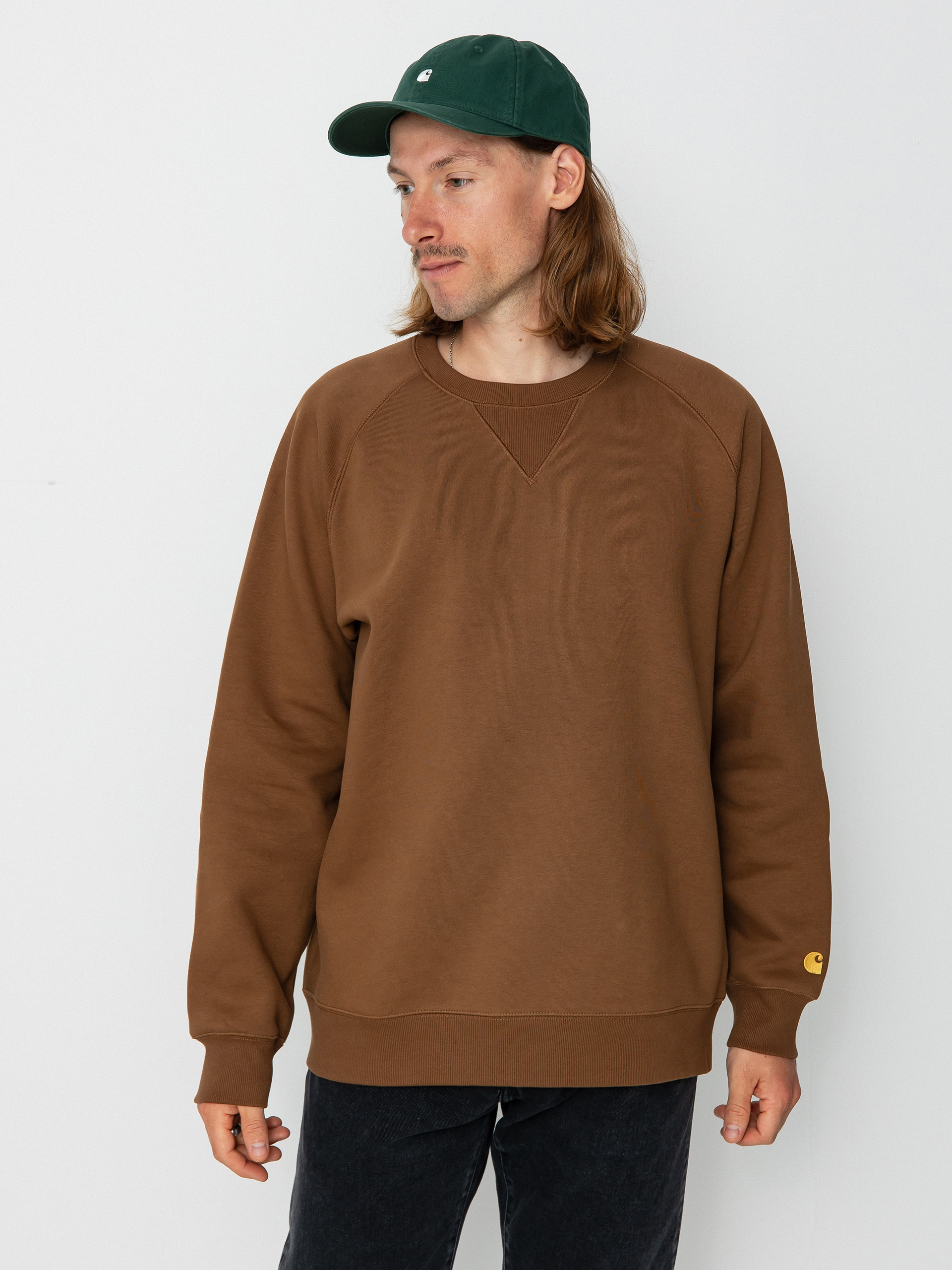 Carhartt WIP Chase Pulóver (tamarind/gold)