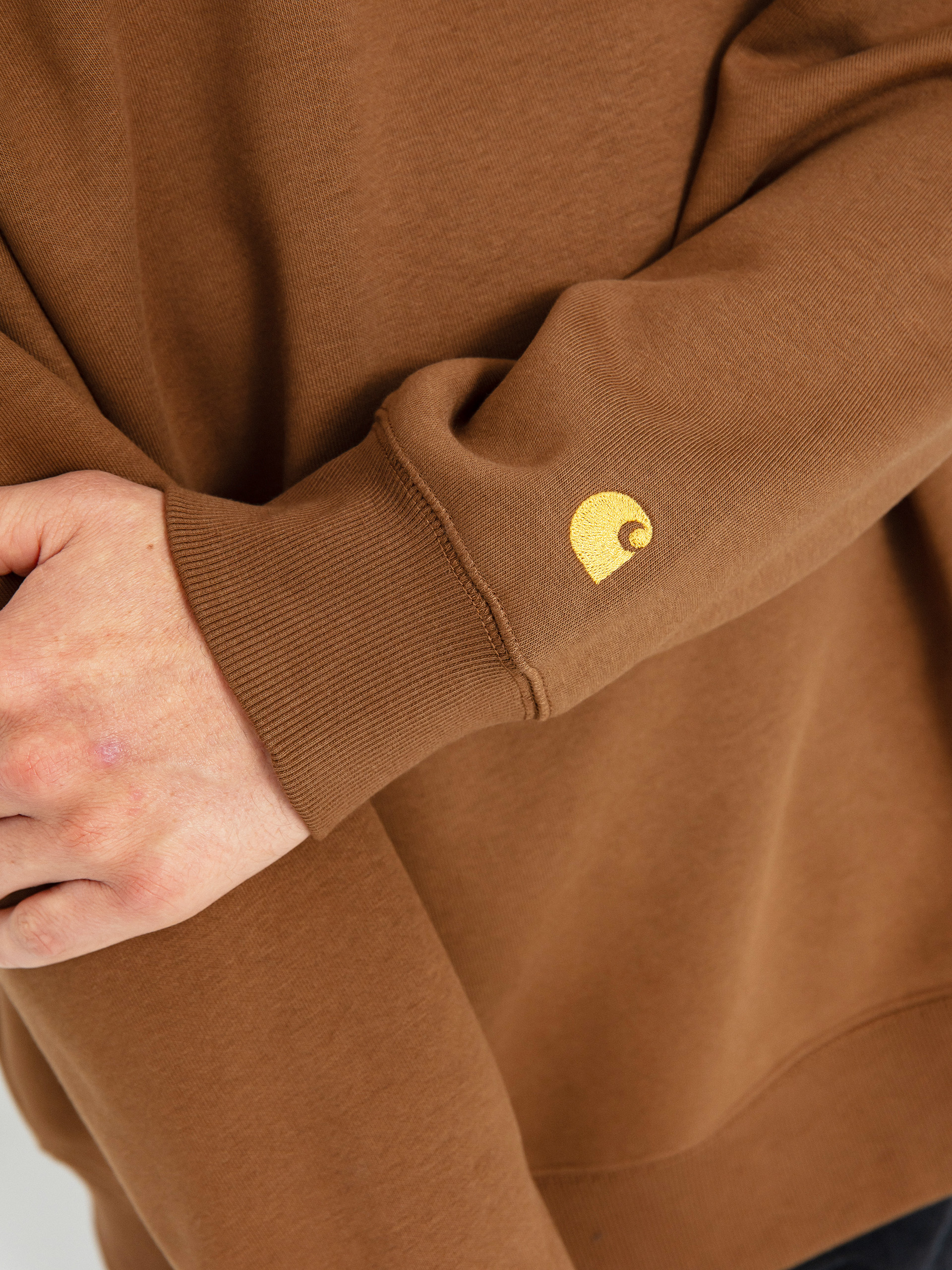 Carhartt WIP Chase Pulóver (tamarind/gold)