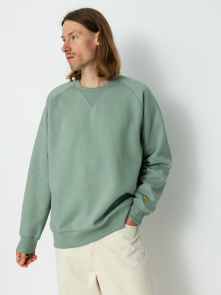 Carhartt WIP Chase Pulóver (glassy teal/gold)