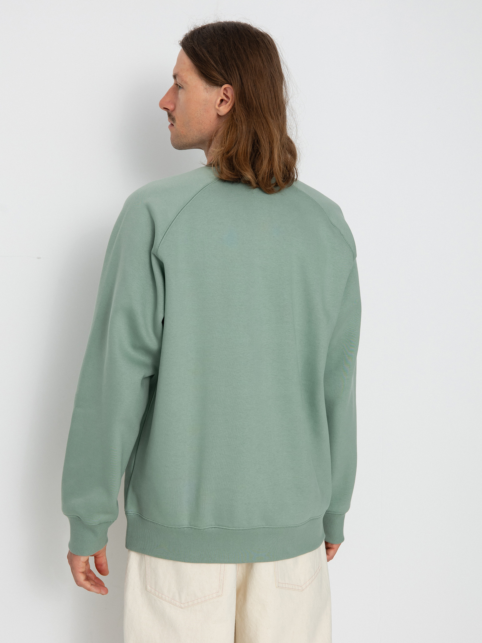 Carhartt WIP Chase Pulóver (glassy teal/gold)