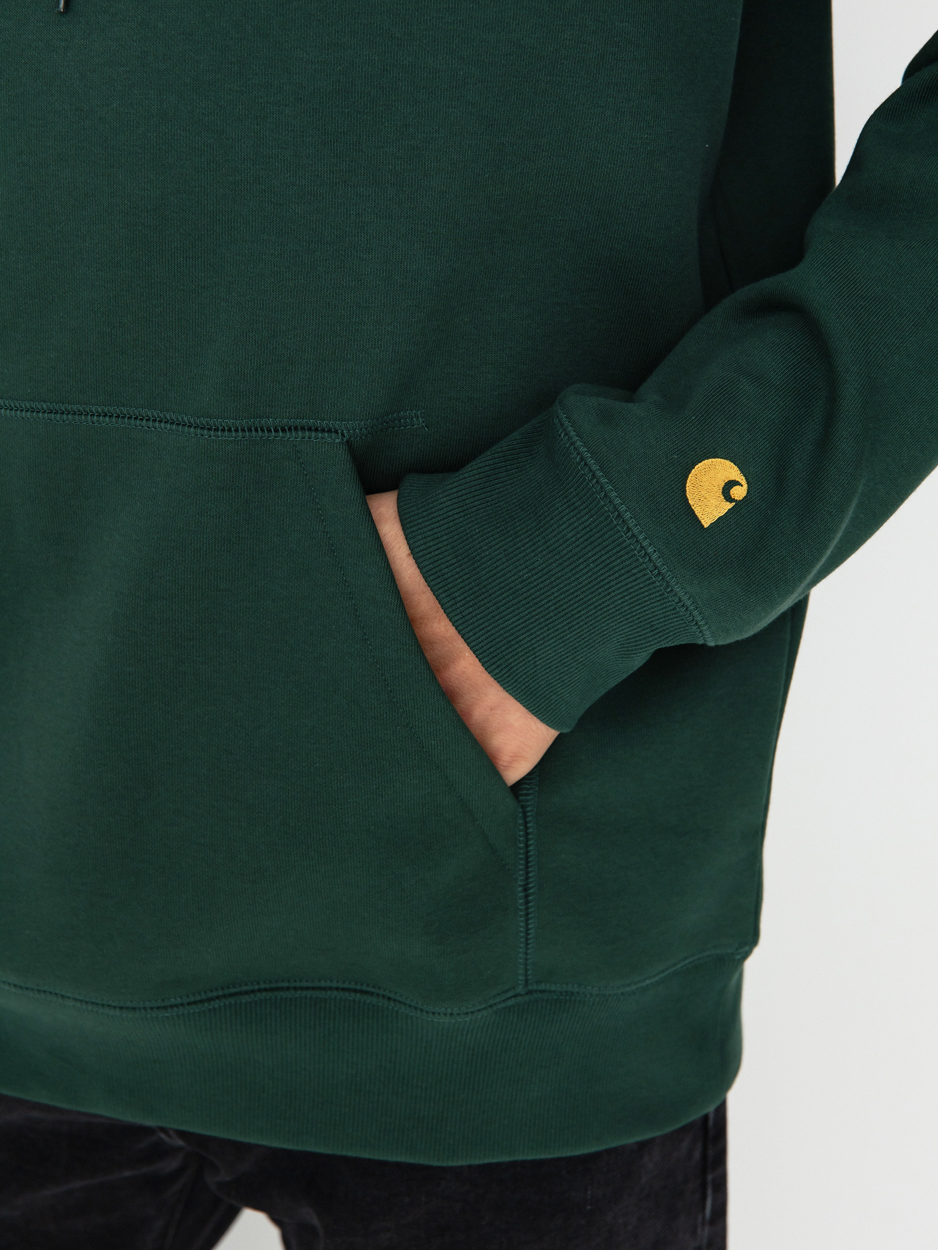 Carhartt WIP Chase HD Kapucnis pulóver (discovery green/gold)