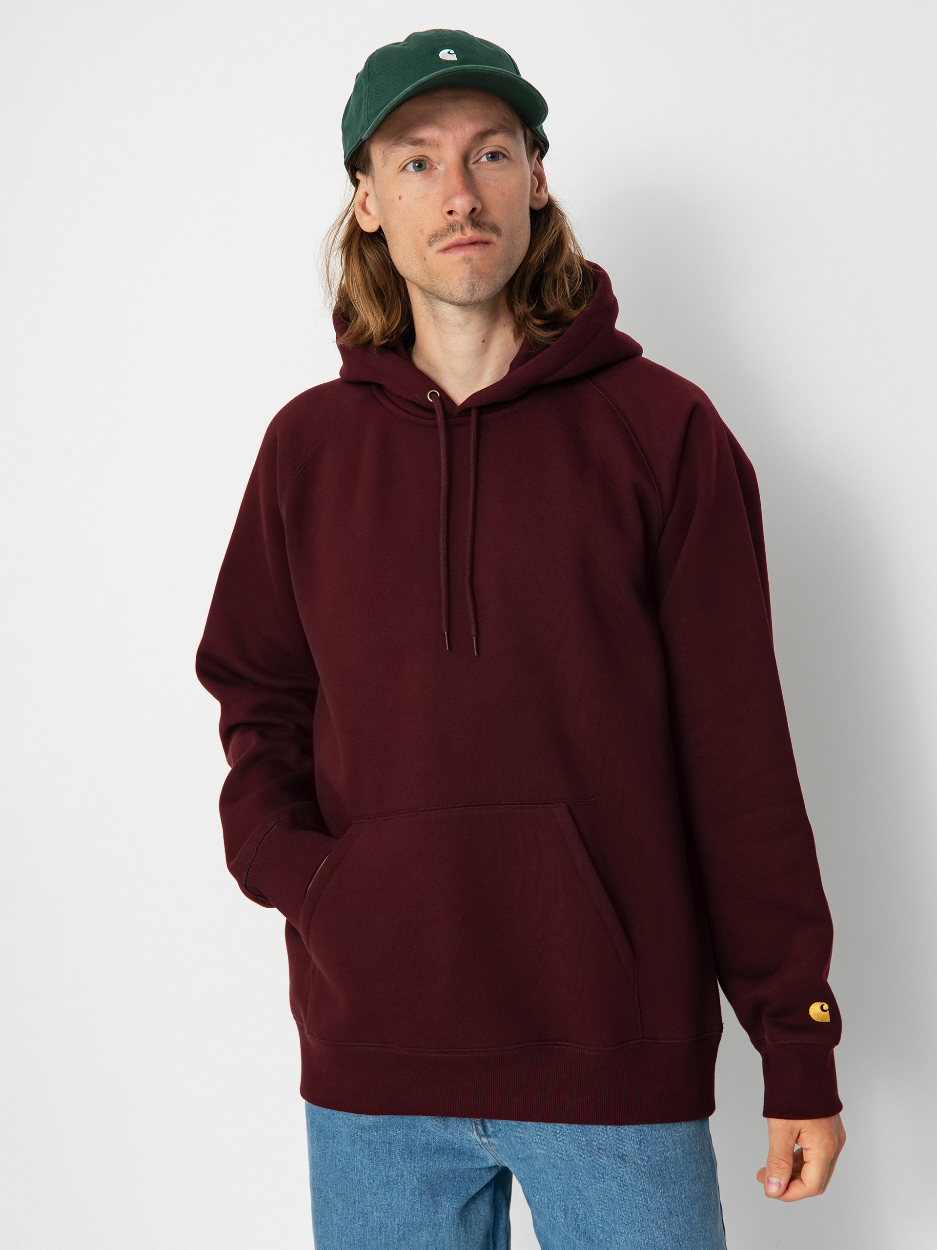 Carhartt WIP Chase HD Kapucnis pulóver (amarone/gold)