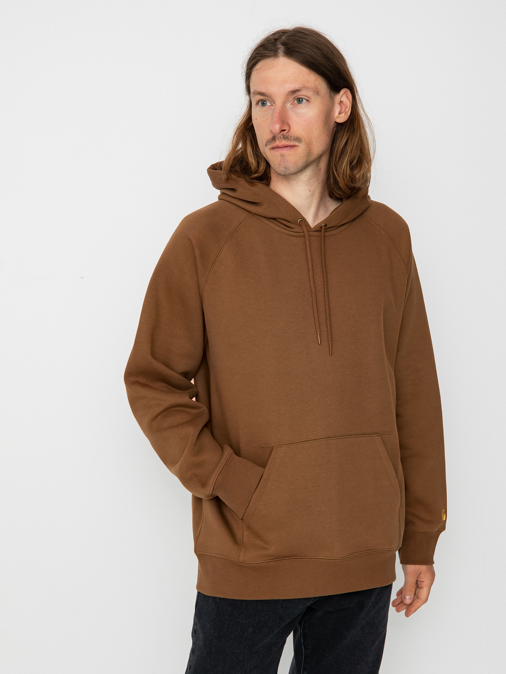 Carhartt WIP Chase HD Kapucnis pulóver (tamarind/gold)