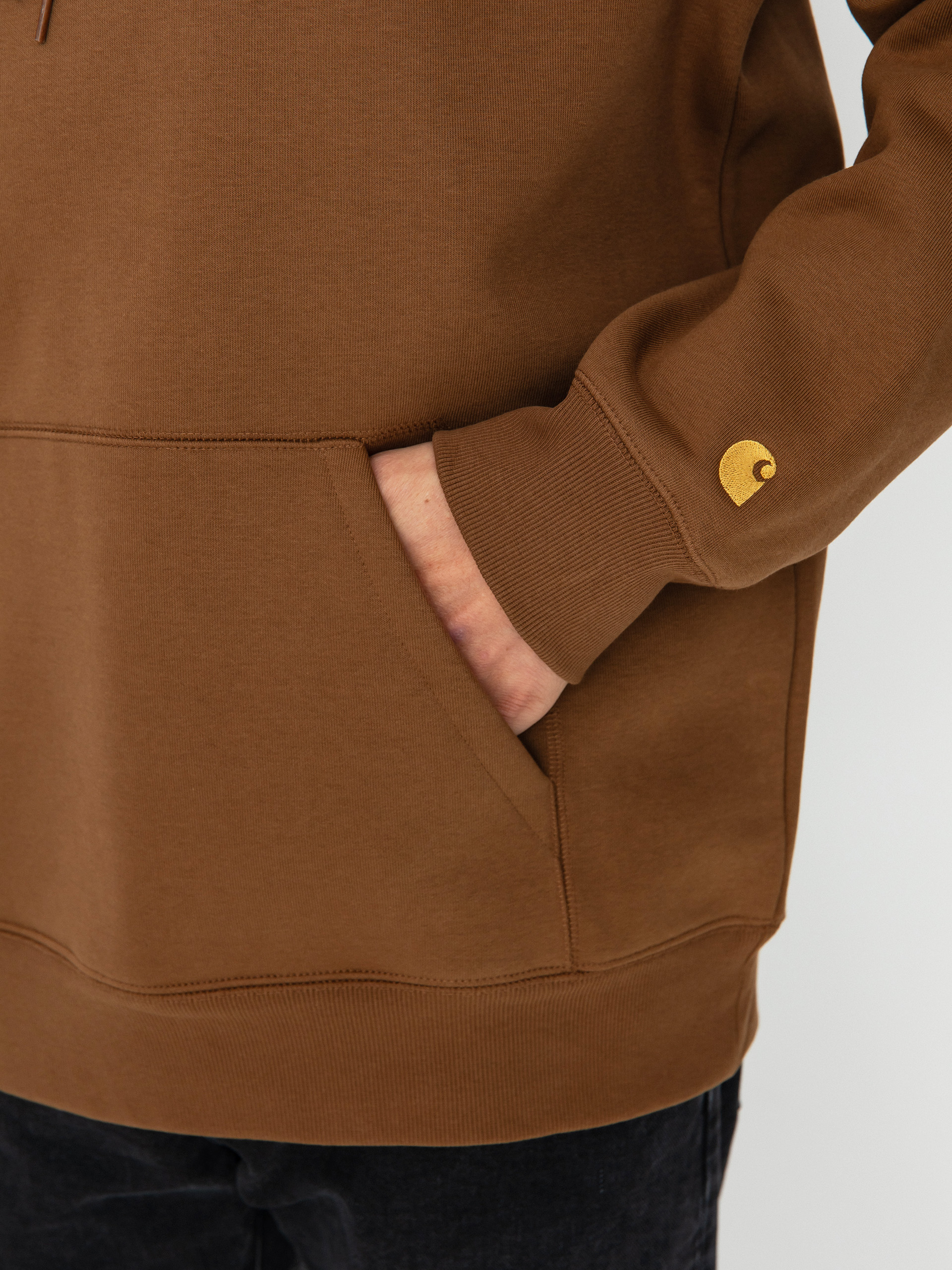 Carhartt WIP Chase HD Kapucnis pulóver (tamarind/gold)