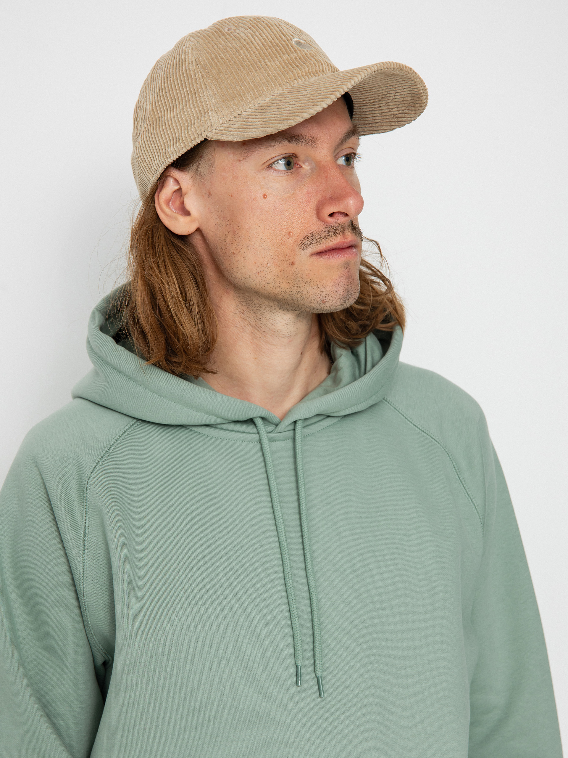 Carhartt WIP Chase HD Kapucnis pulóver (glassy teal/gold)
