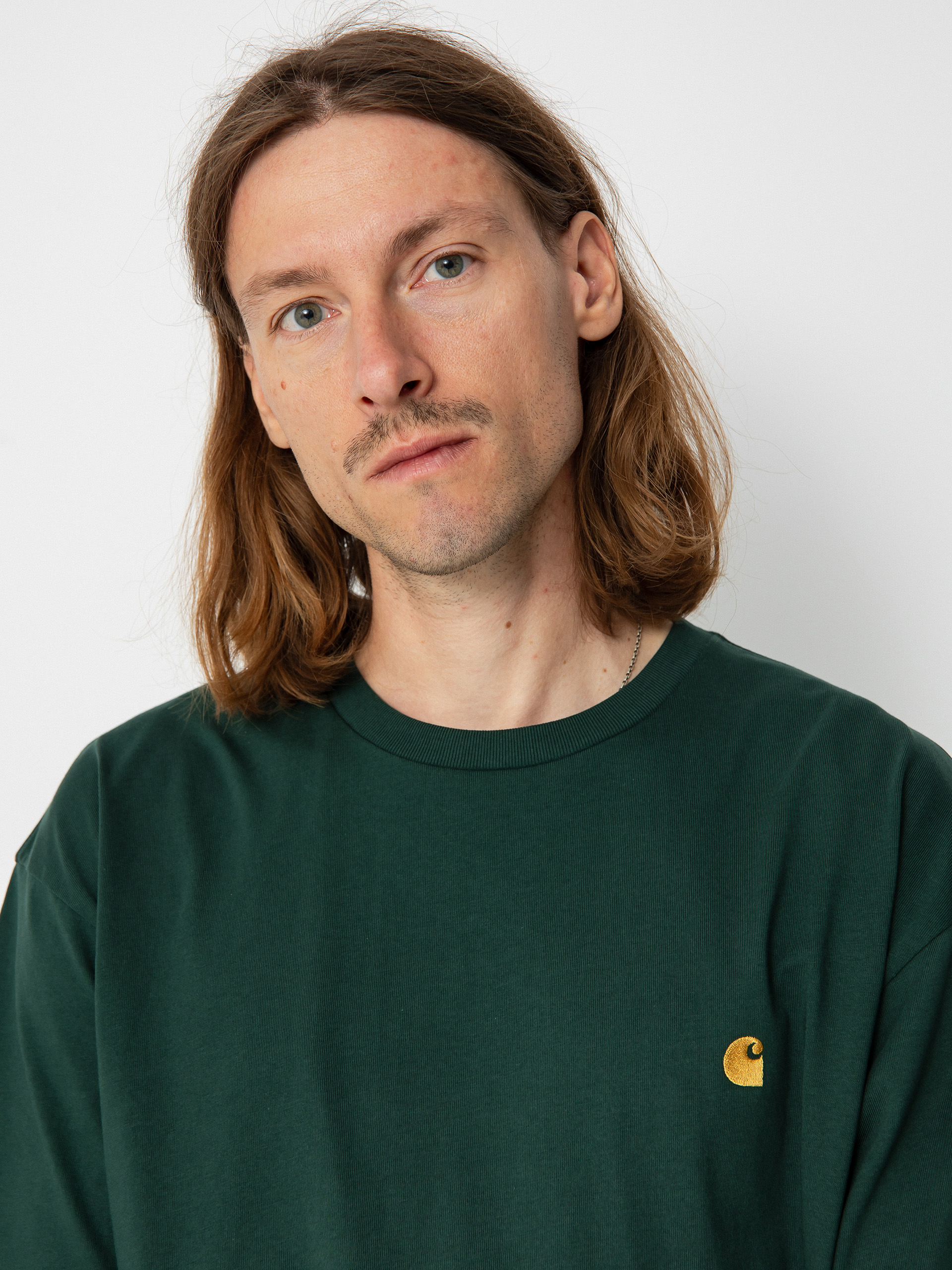 Carhartt WIP Chase póló (discovery green/gold)