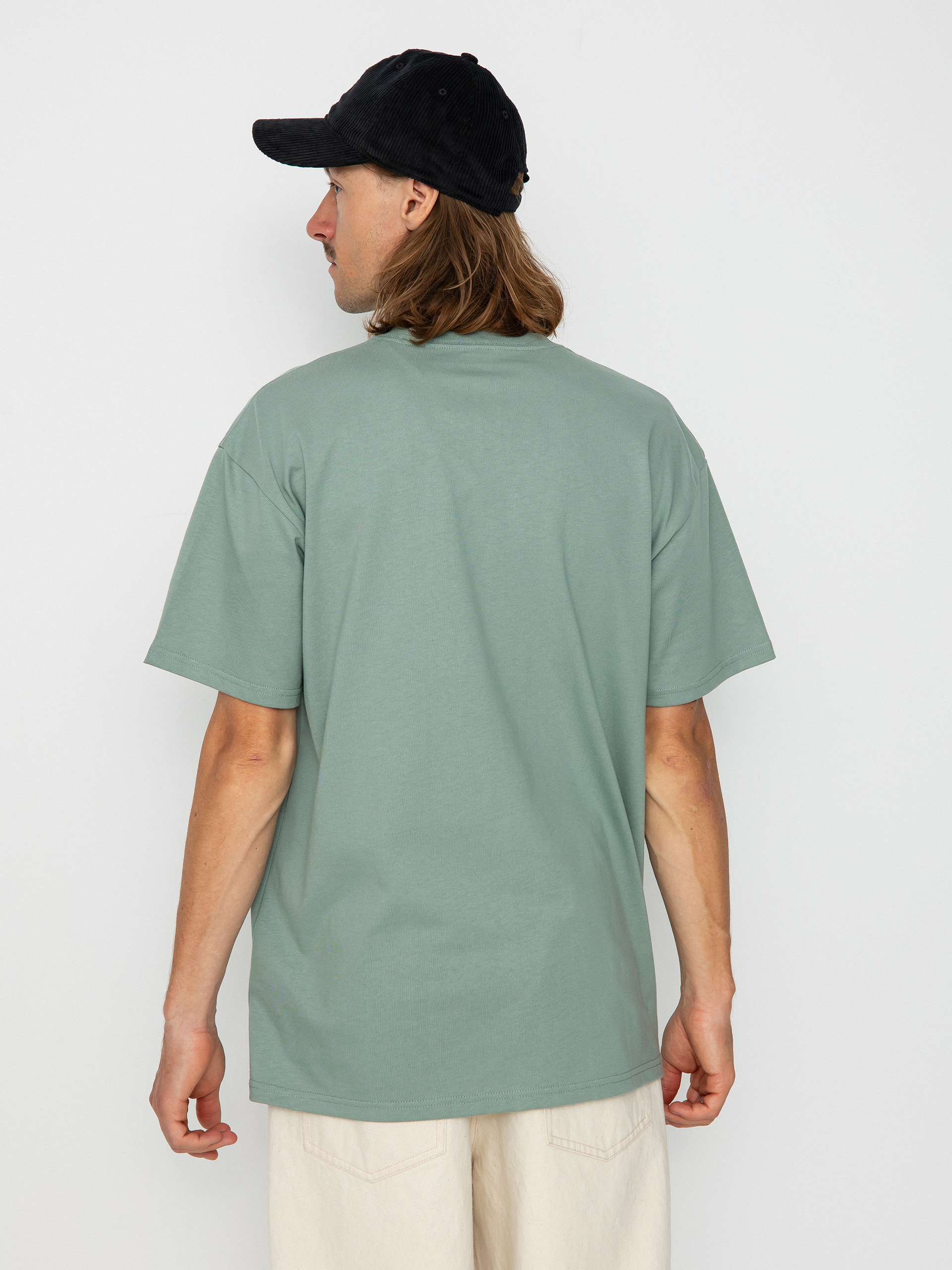 Carhartt WIP Chase póló (glassy teal/gold)