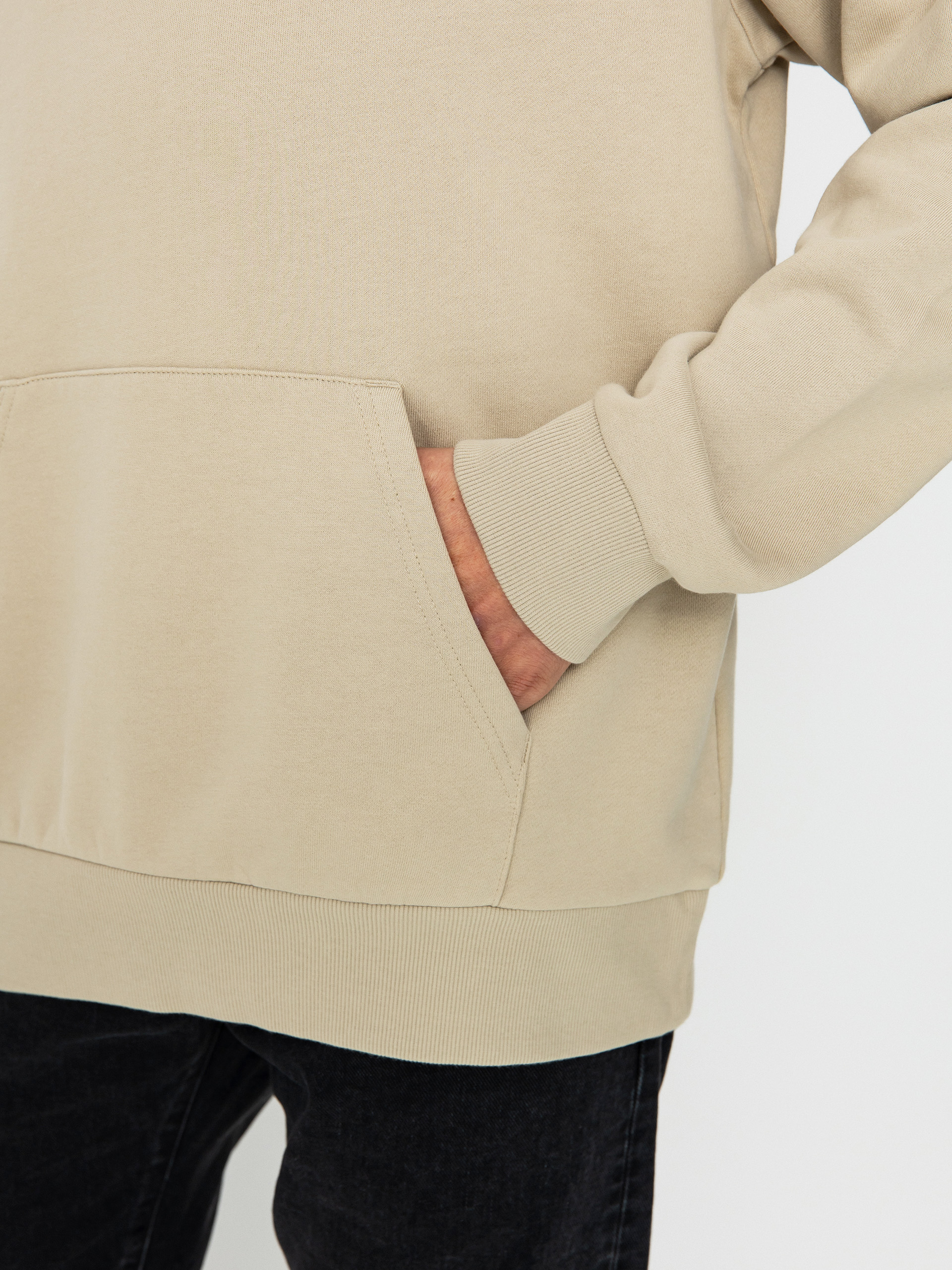 Carhartt WIP Script Embroidery HD Kapucnis pulóver (wall/black)