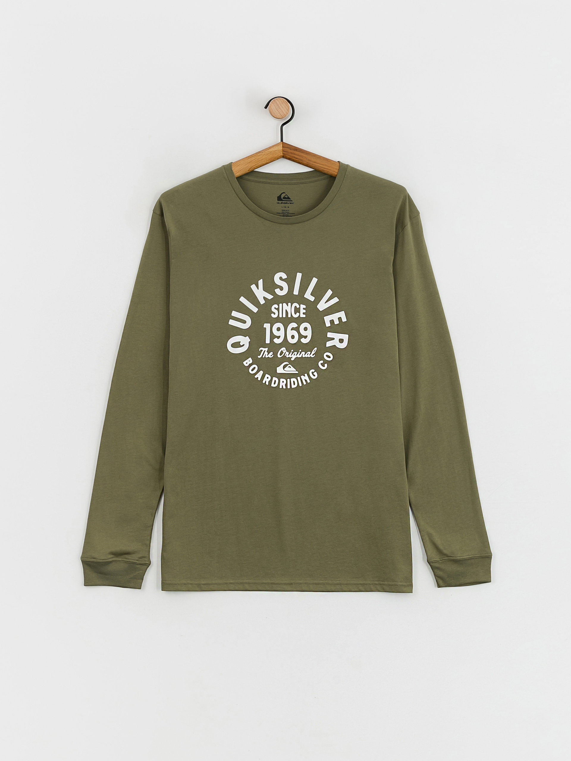 Quiksilver Circled Script Front Hosszú ujjú felső (four leaf clover)