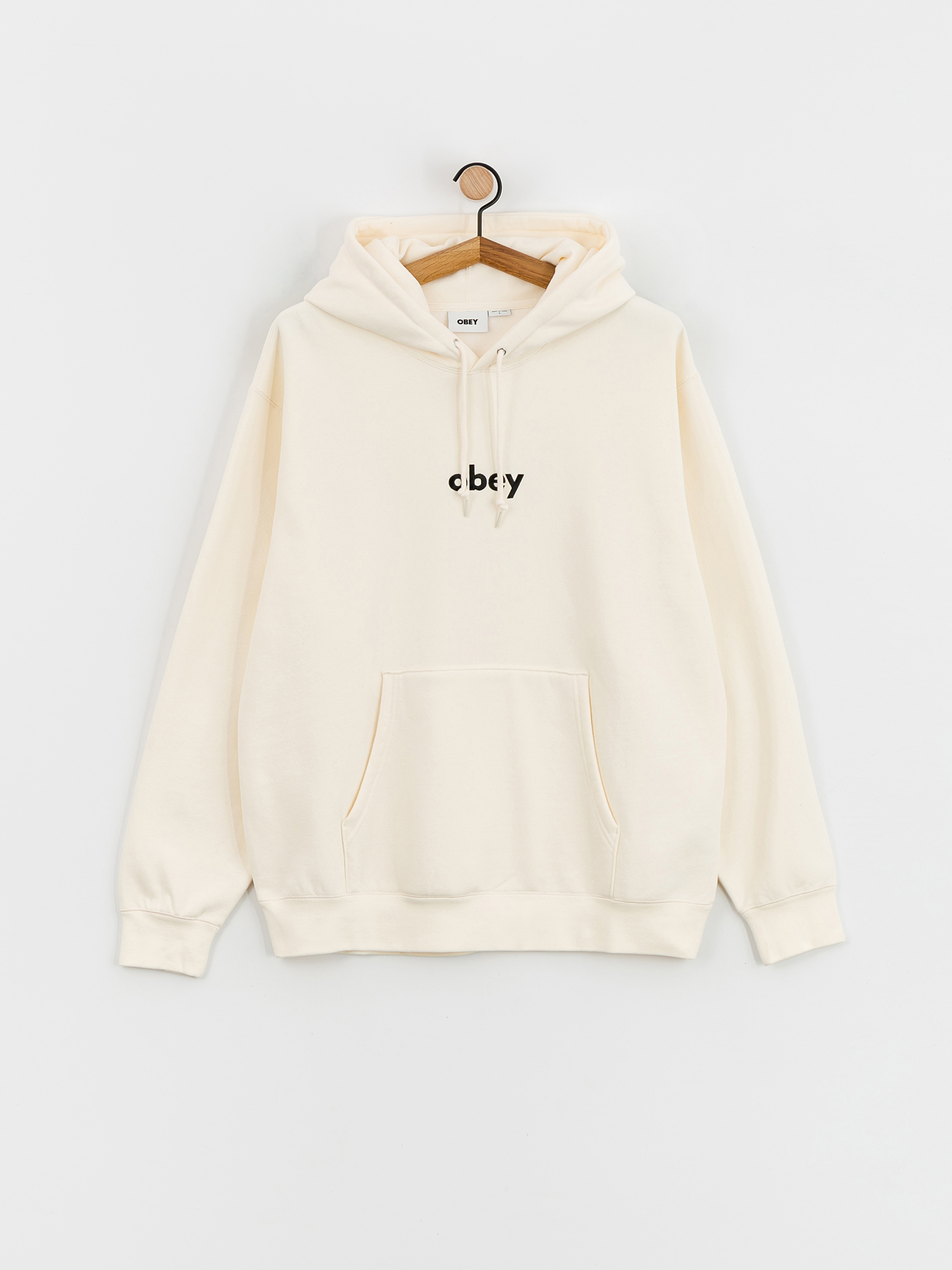 OBEY Lowercase HD Kapucnis pulóver (unbleached)