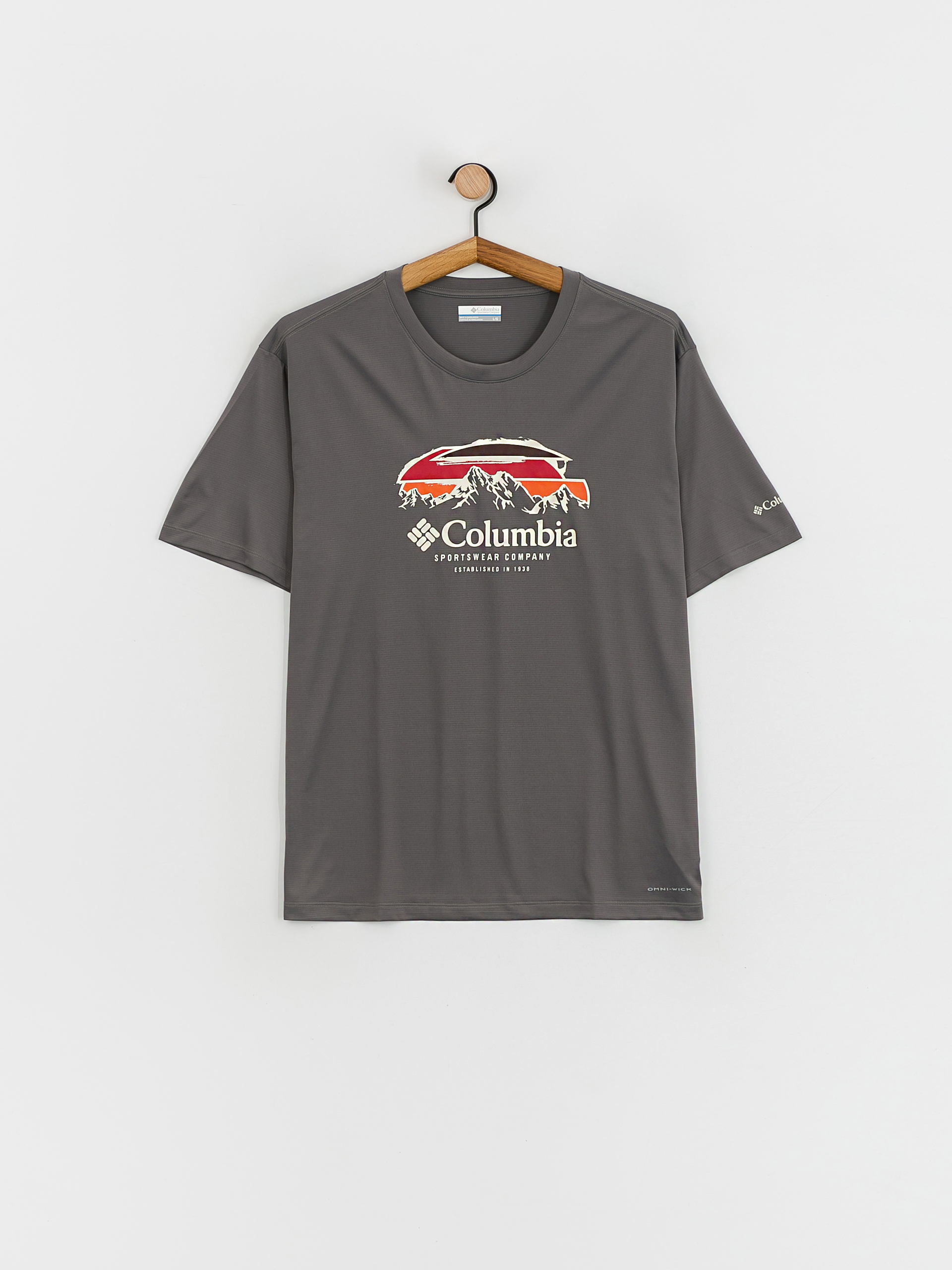 Columbia Hike Graphic póló (city grey/hikers haven graphic)