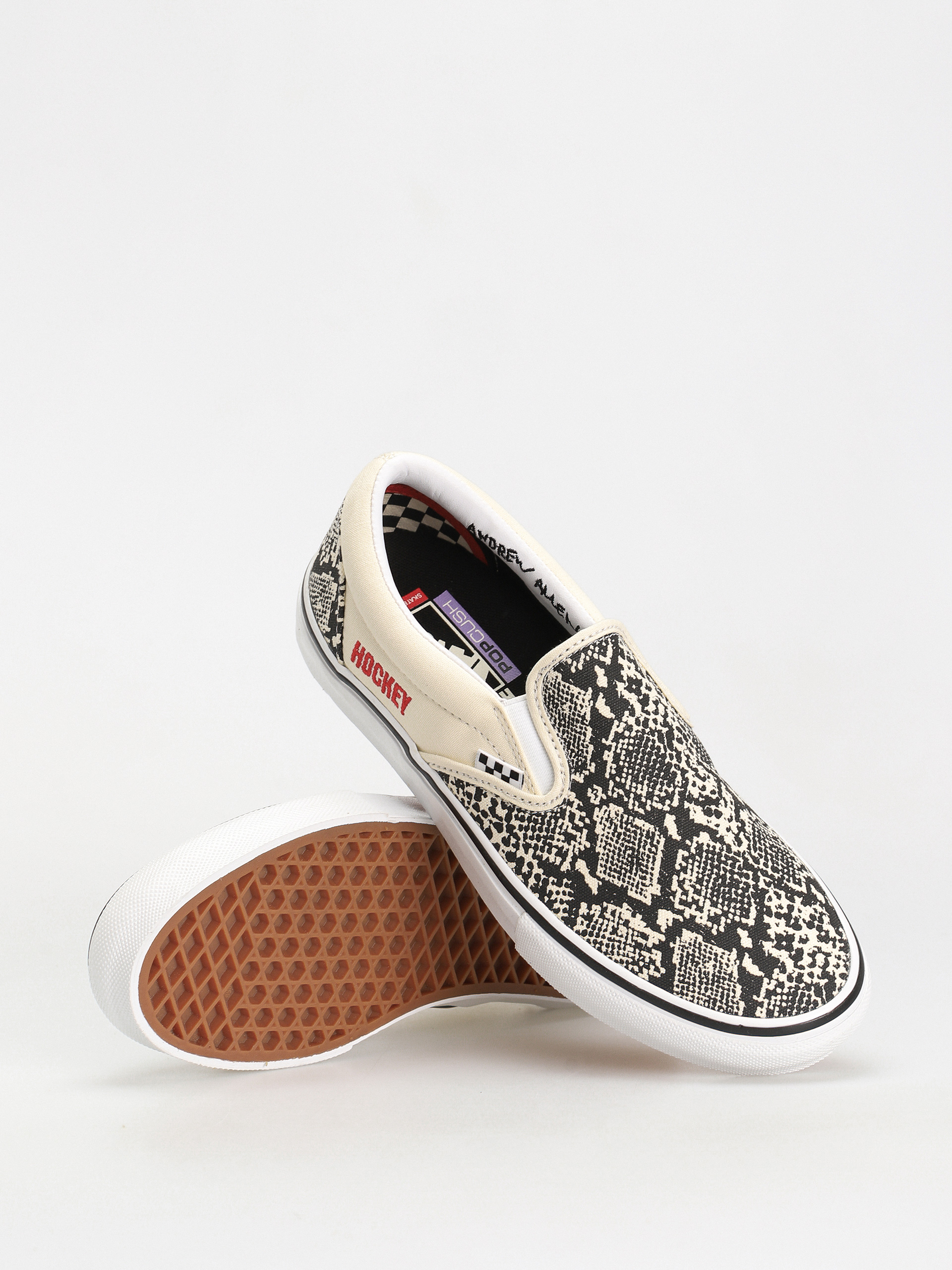 Vans X Hockey Skate Slip On Cipők (hockey skateboards snake skin)