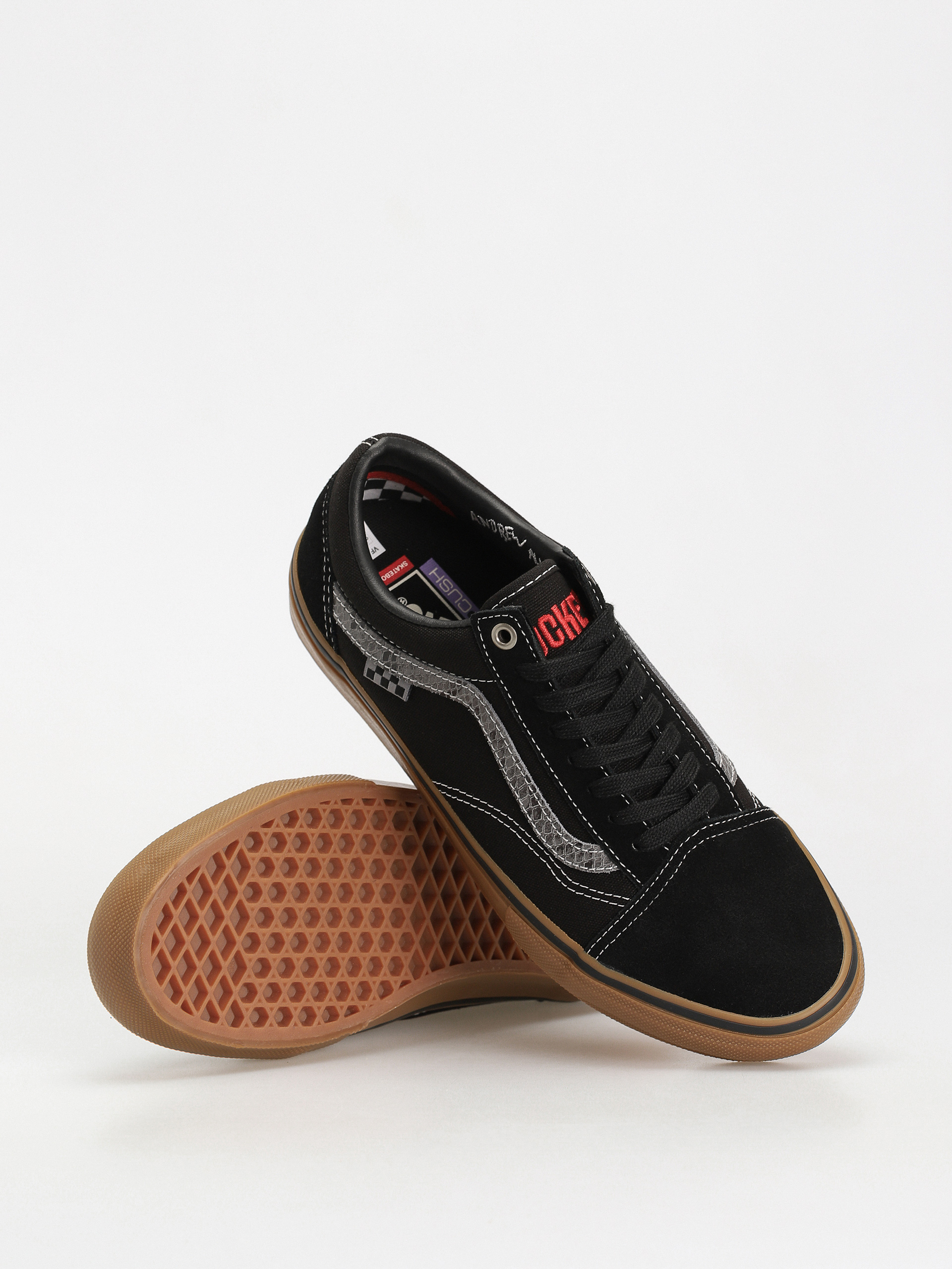 Vans X Hockey Skate Old Skool Cipők (hockey skateboards black/snake)