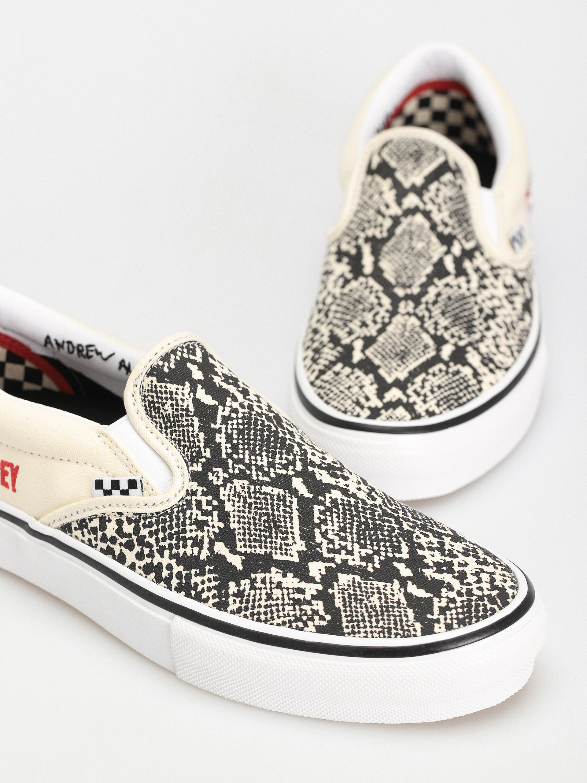 Vans X Hockey Skate Slip On Cipők (hockey skateboards snake skin)