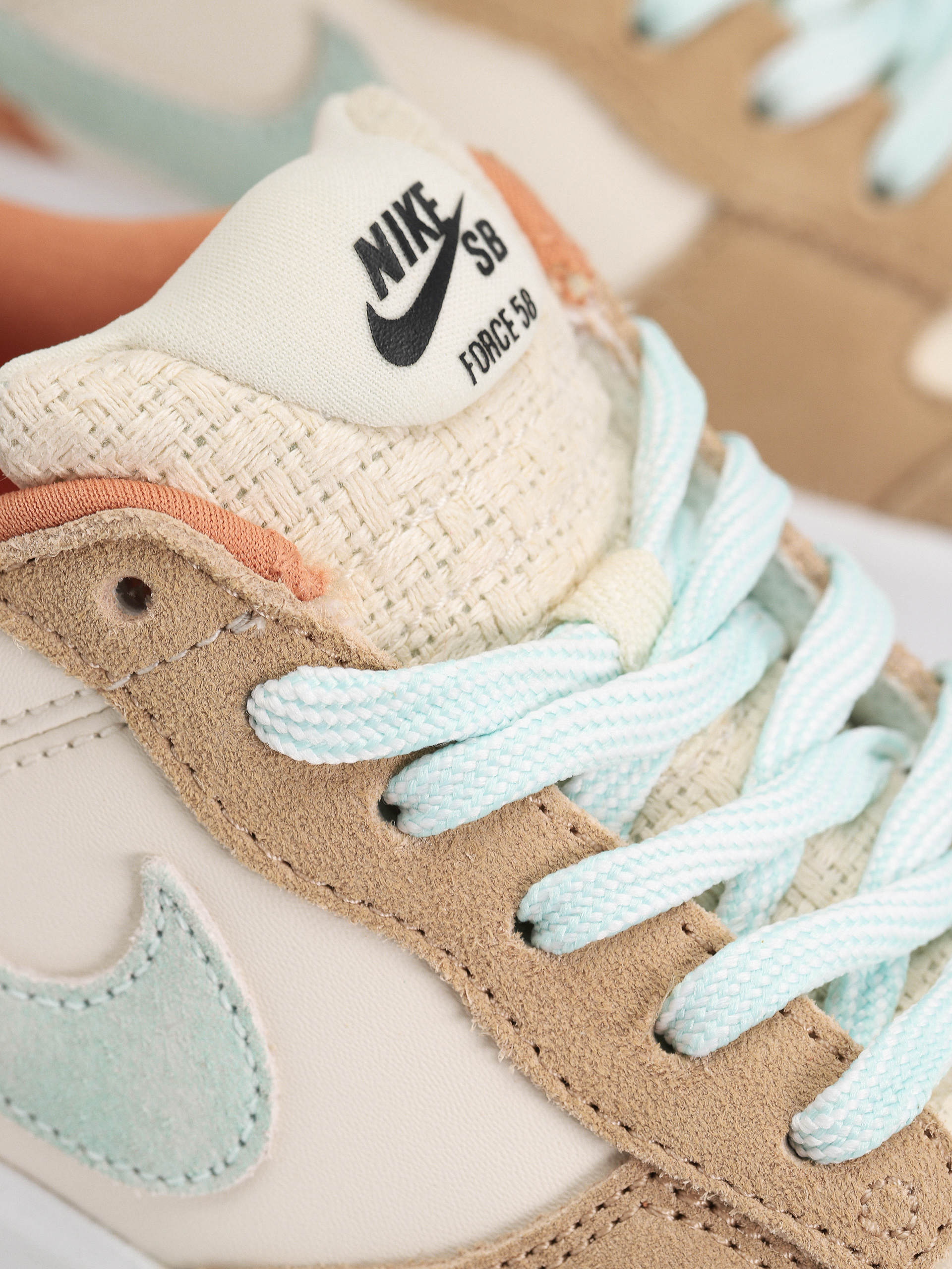 Nike SB Force 58 Cipők (pale ivory/jade ice white hemp)