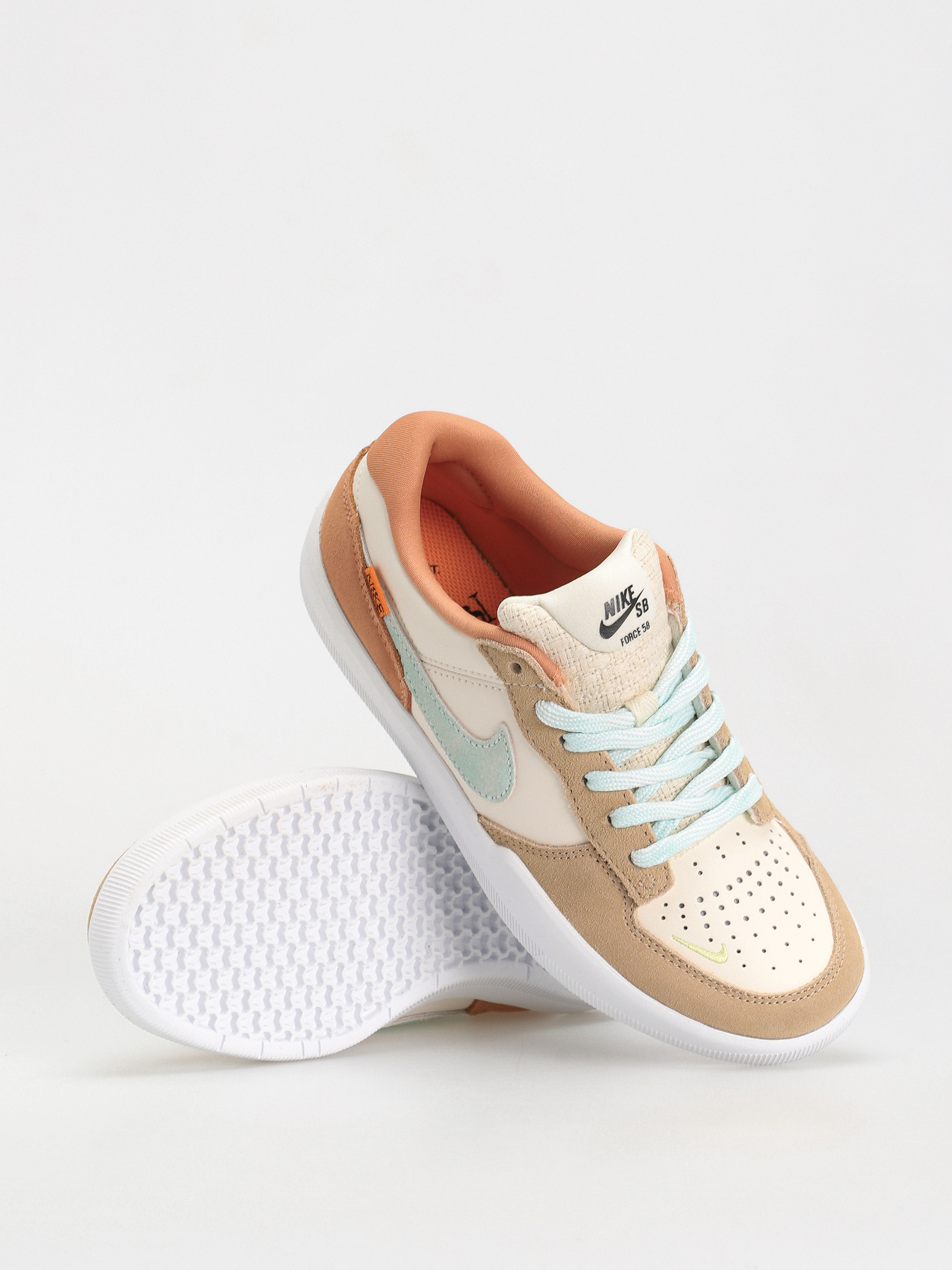 Nike SB Force 58 Cipők (pale ivory/jade ice white hemp)