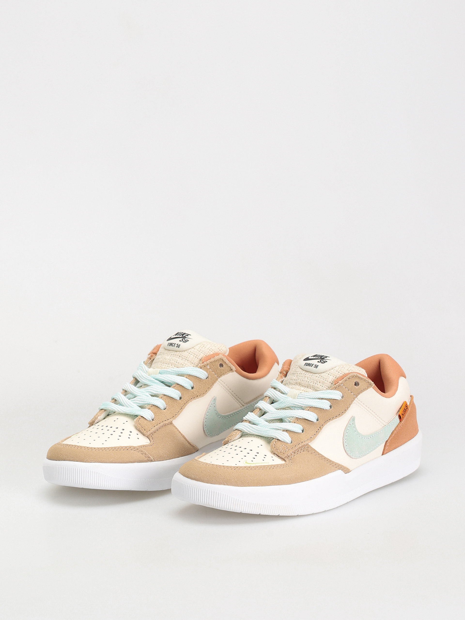 Nike SB Force 58 Cipők (pale ivory/jade ice white hemp)
