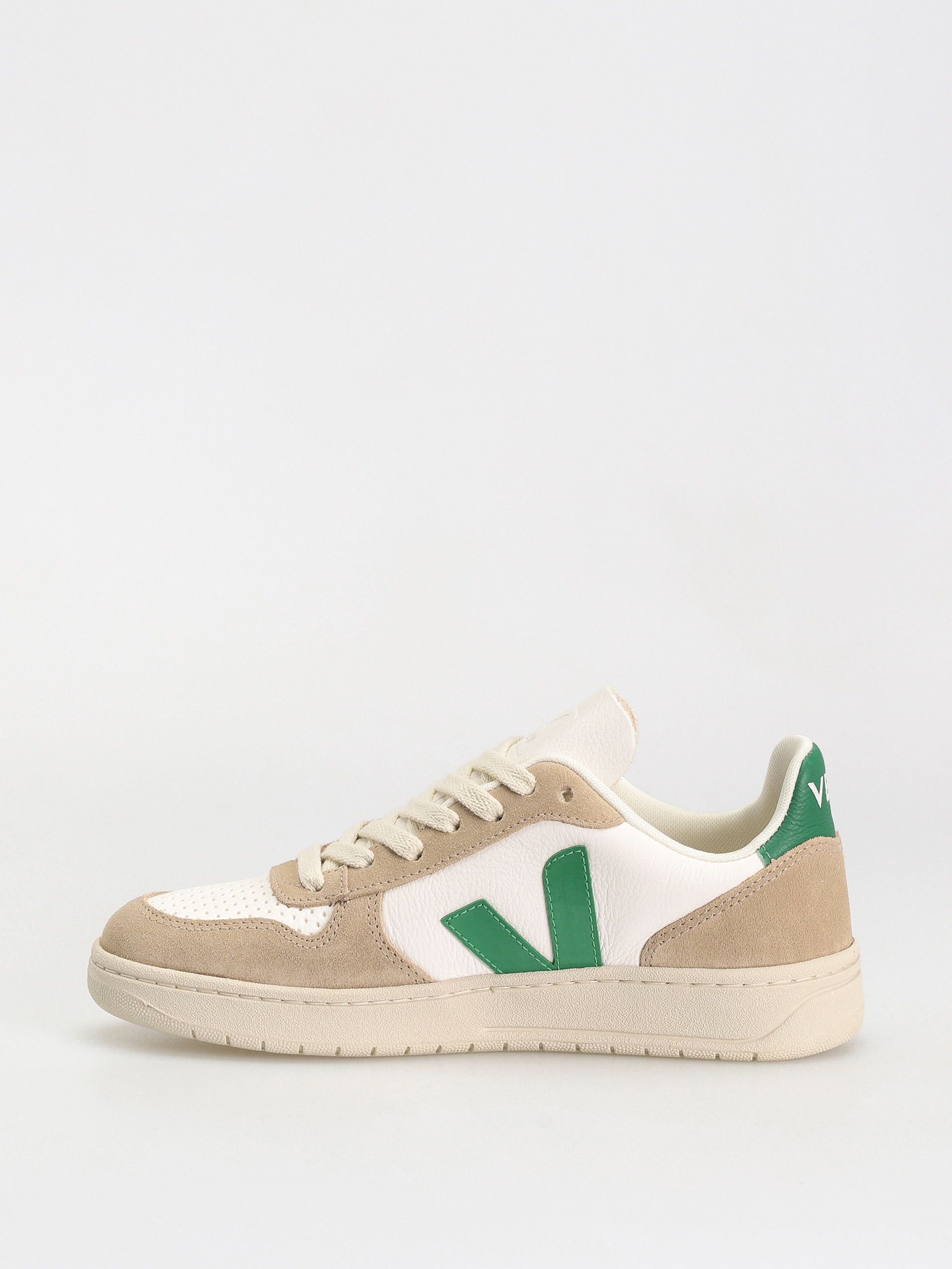 Veja V-10 Cipők Wmn (extra white emeraude sahara)