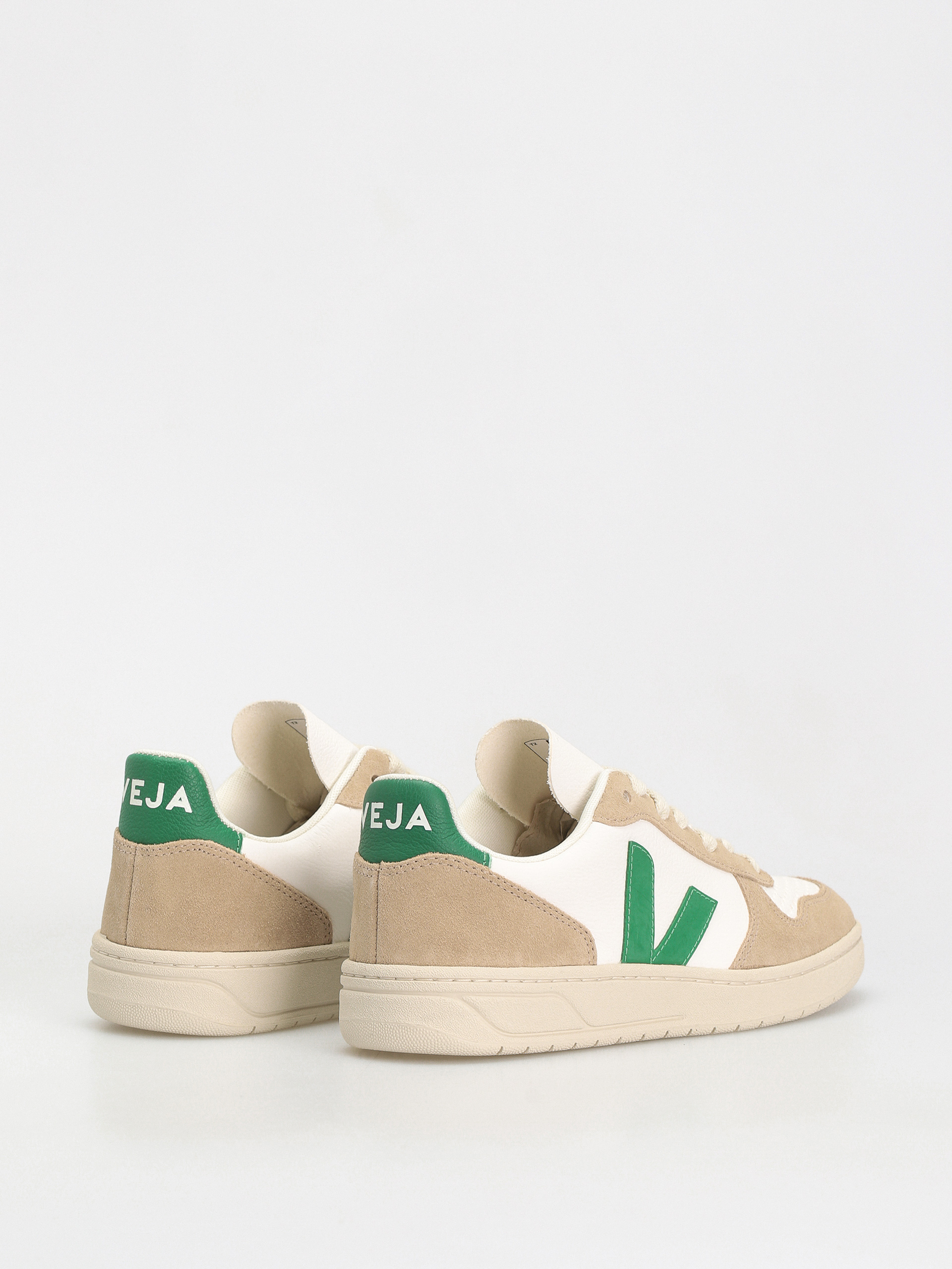 Veja V-10 Cipők Wmn (extra white emeraude sahara)