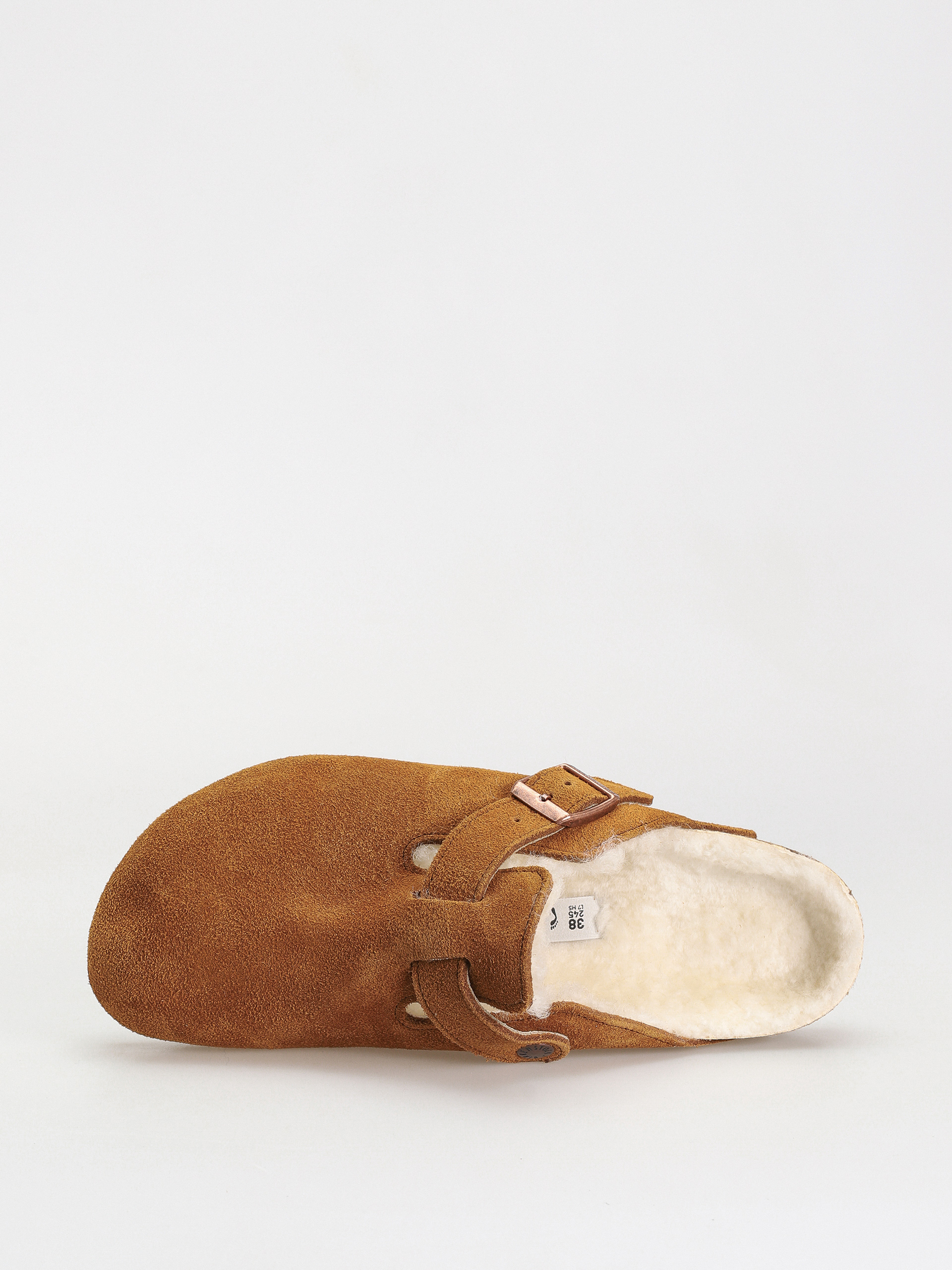 Birkenstock Boston Suede Leather Narrow Flip-flop papucsok Wmn (mink)