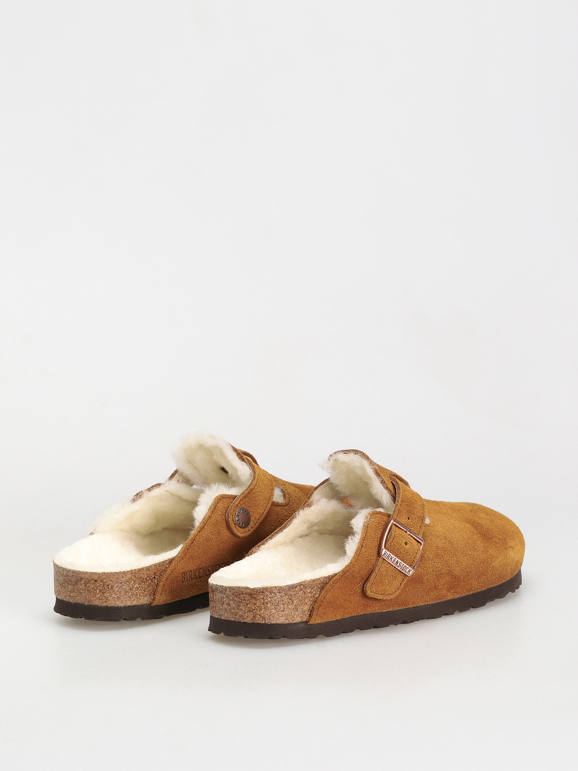 Birkenstock Boston Suede Leather Narrow Flip-flop papucsok Wmn (mink)