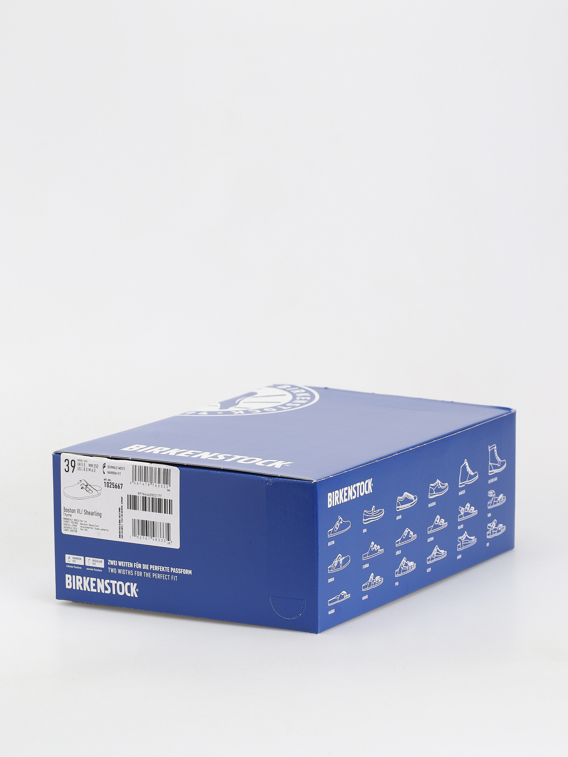 Birkenstock Boston Suede Leather Narrow Flip-flop papucsok Wmn (thyme)