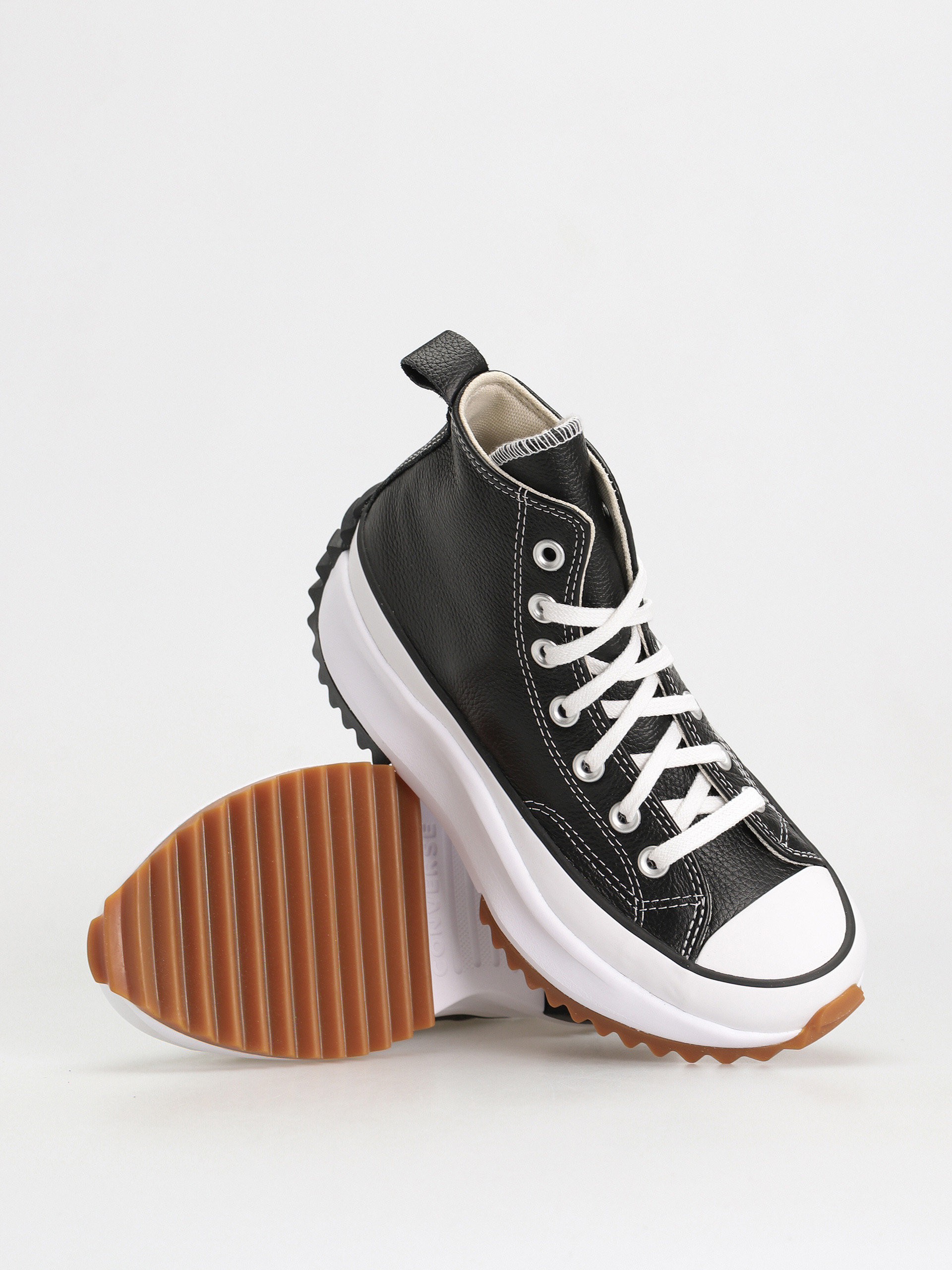Converse Run Star Hike Hi Cipők (black/white/gum)