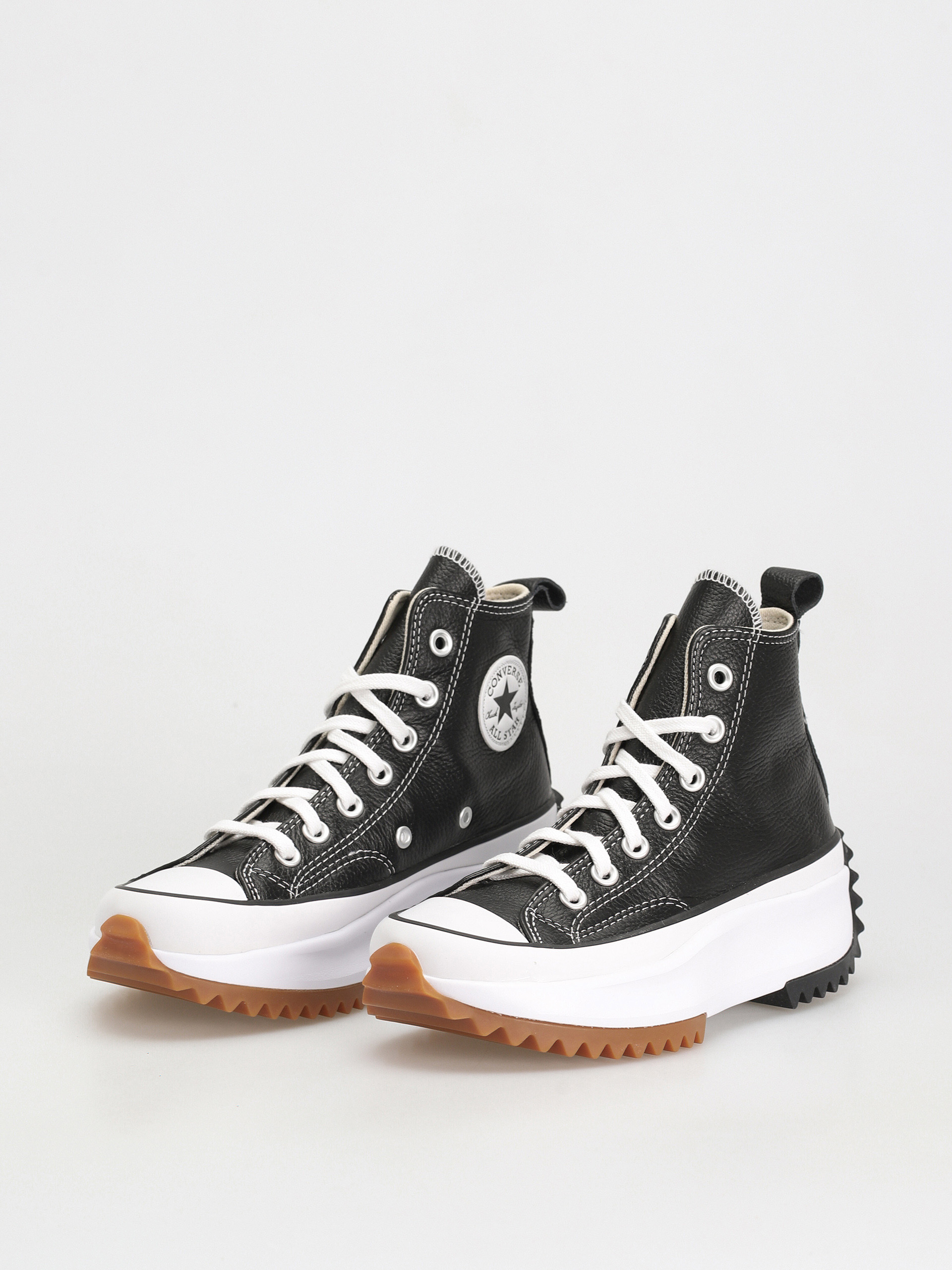 Converse Run Star Hike Hi Cipők (black/white/gum)