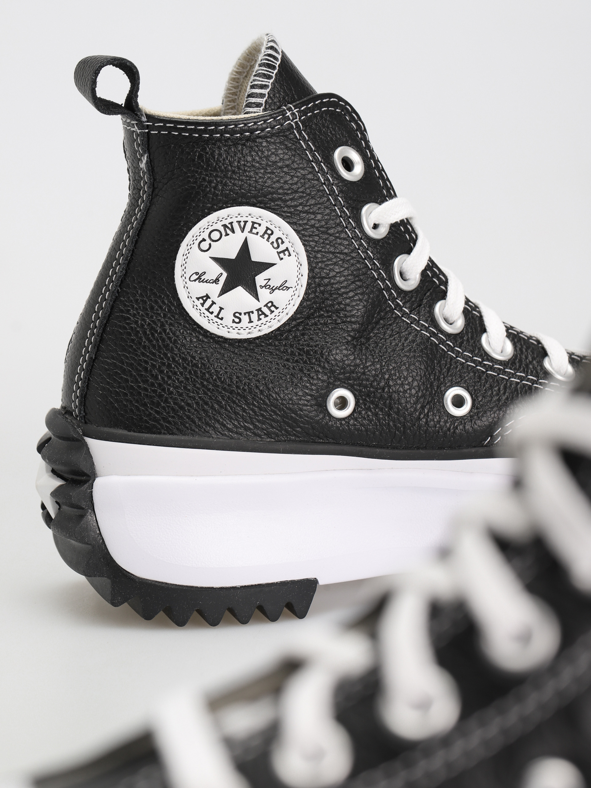 Converse Run Star Hike Hi Cipők (black/white/gum)