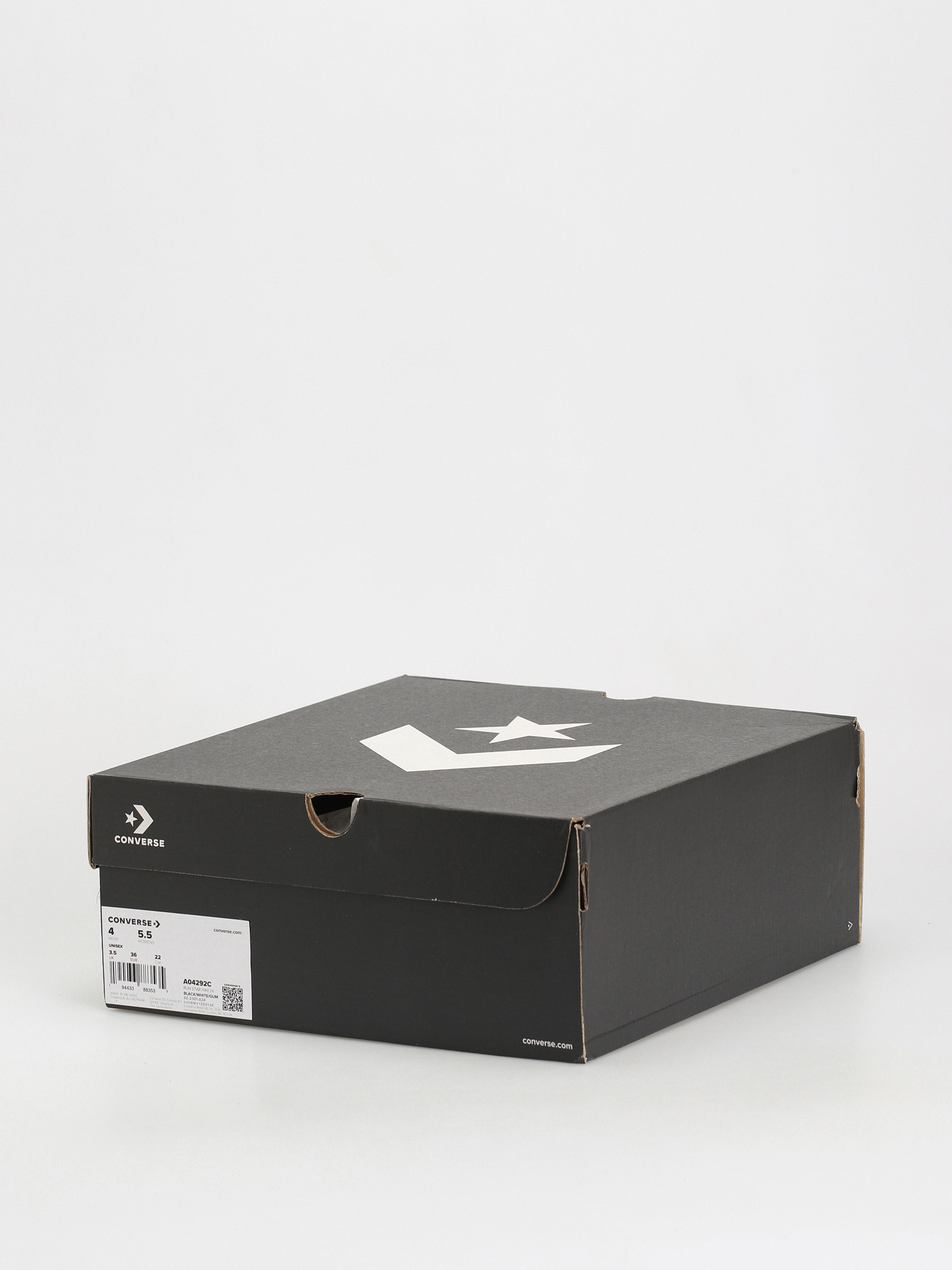 Converse Run Star Hike Hi Cipők (black/white/gum)