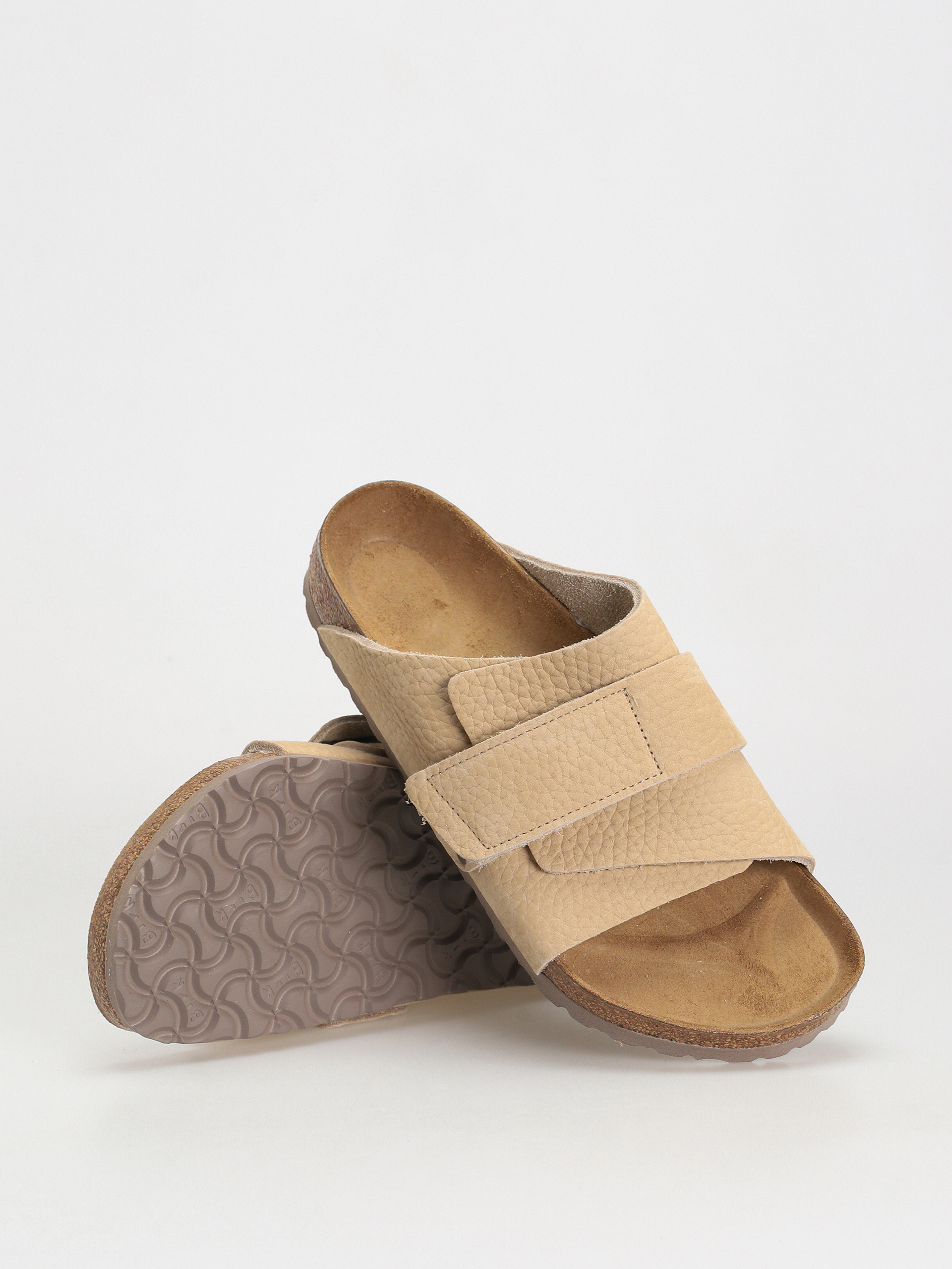 Birkenstock Kyoto Nubuck Leather Flip-flop papucsok (sandcastle)