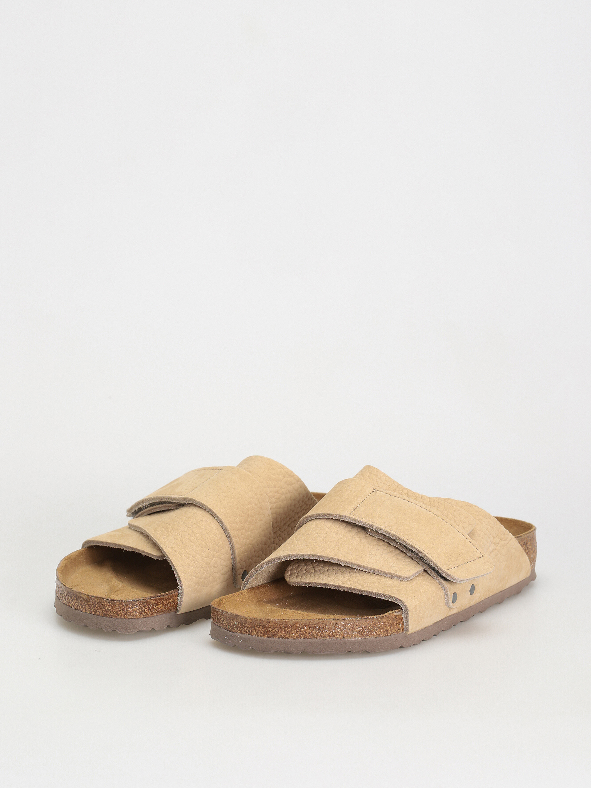 Birkenstock Kyoto Nubuck Leather Flip-flop papucsok (sandcastle)