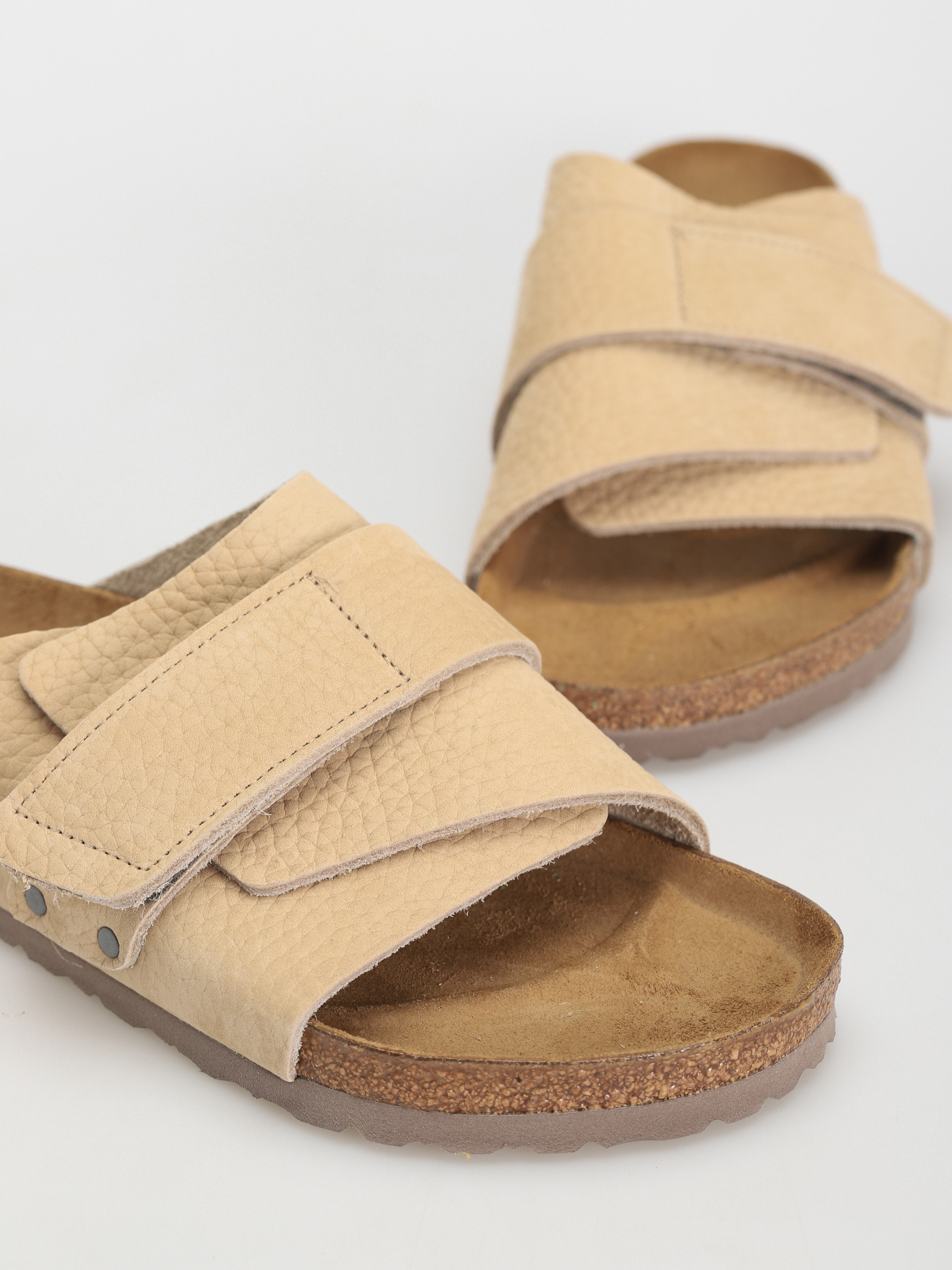 Birkenstock Kyoto Nubuck Leather Flip-flop papucsok (sandcastle)