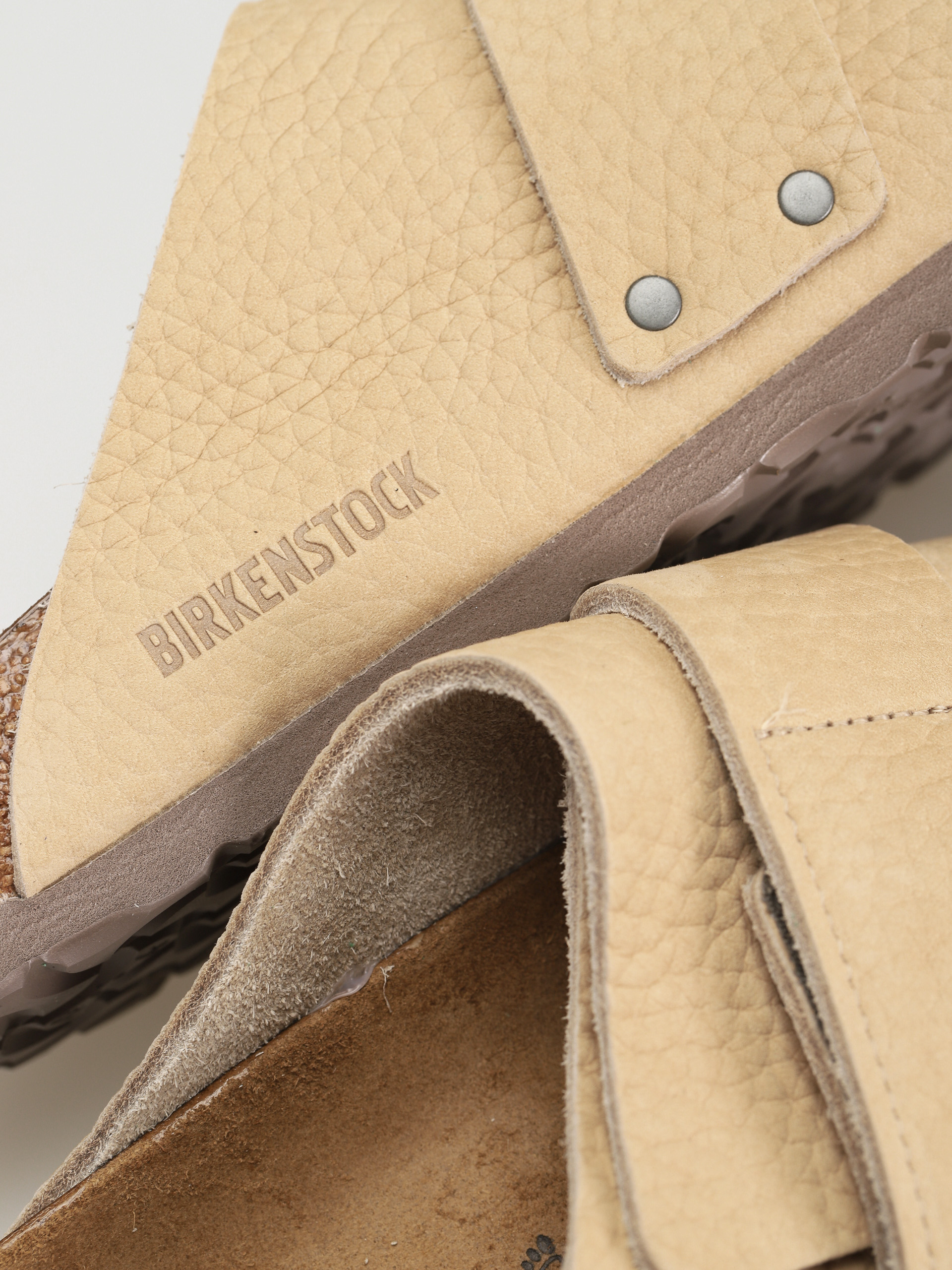 Birkenstock Kyoto Nubuck Leather Flip-flop papucsok (sandcastle)