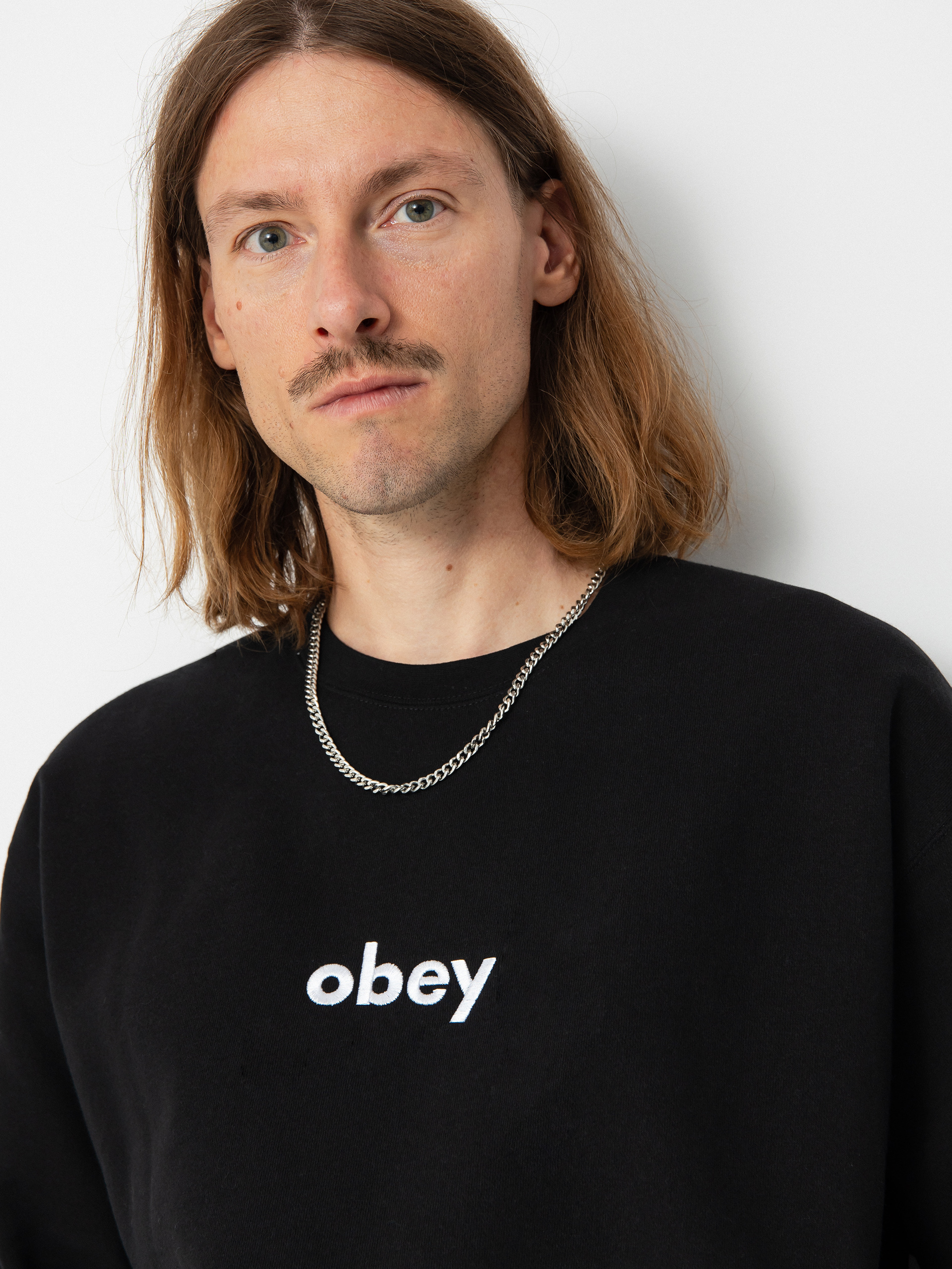 OBEY Lowercase Pulóver (black)
