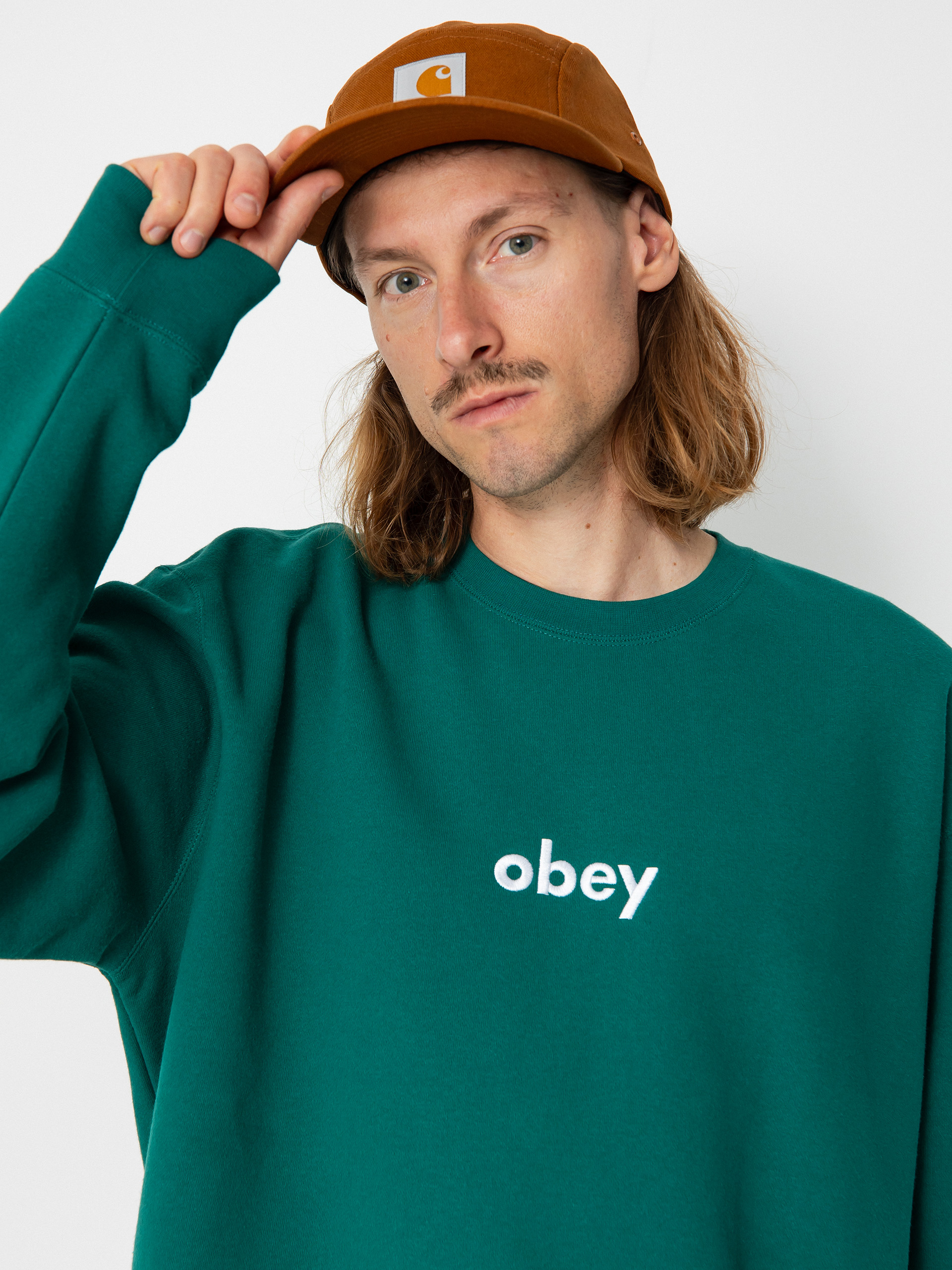 OBEY Lowercase Pulóver (aventurine green)