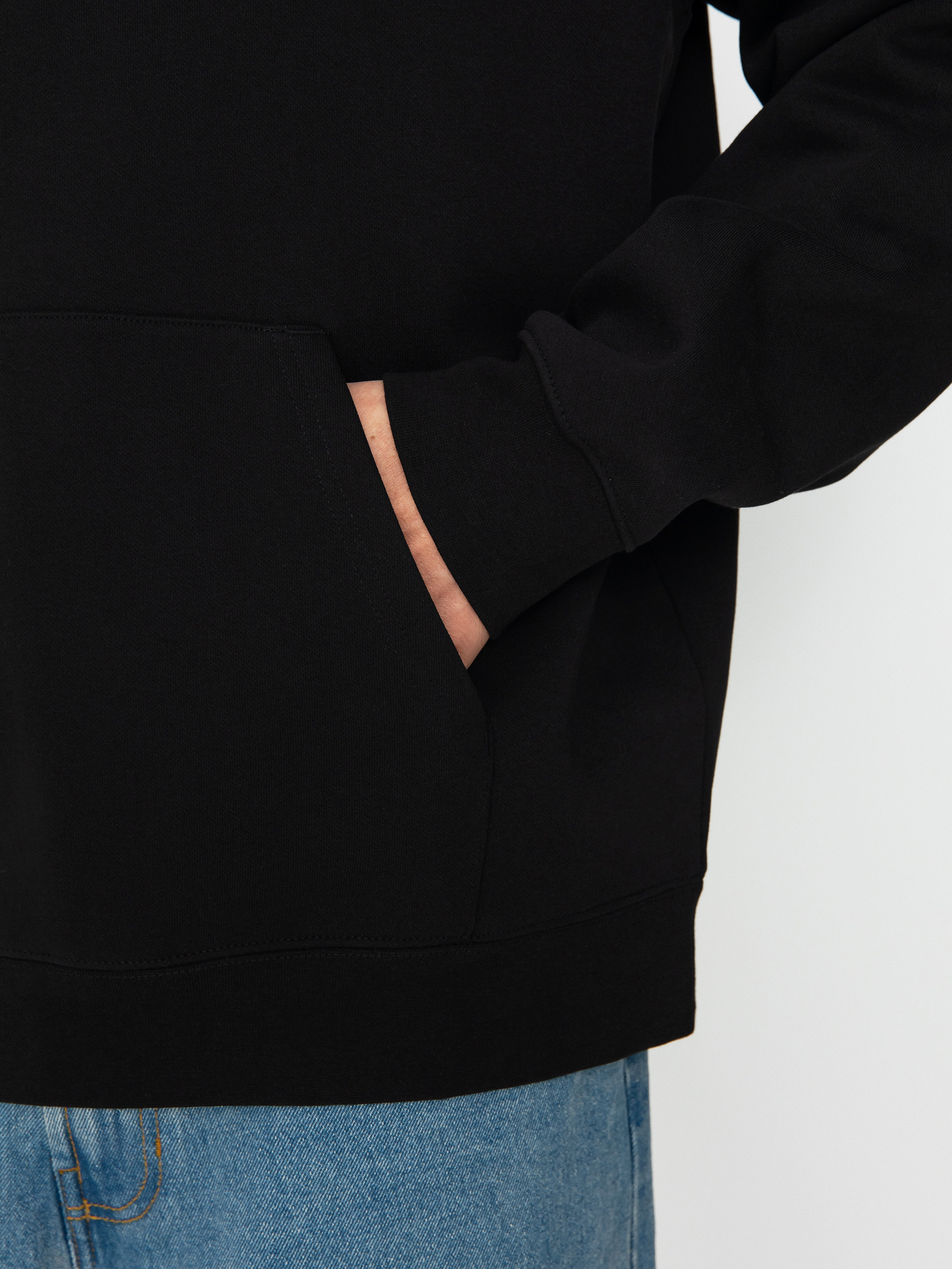 OBEY Int. Visual Industries HD Kapucnis pulóver (black)