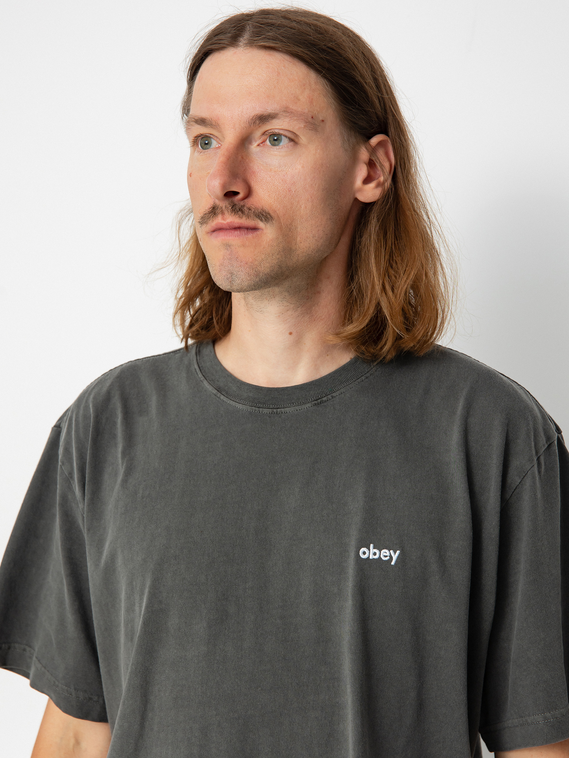 OBEY Lowercase Pigment póló (pigment digital black)