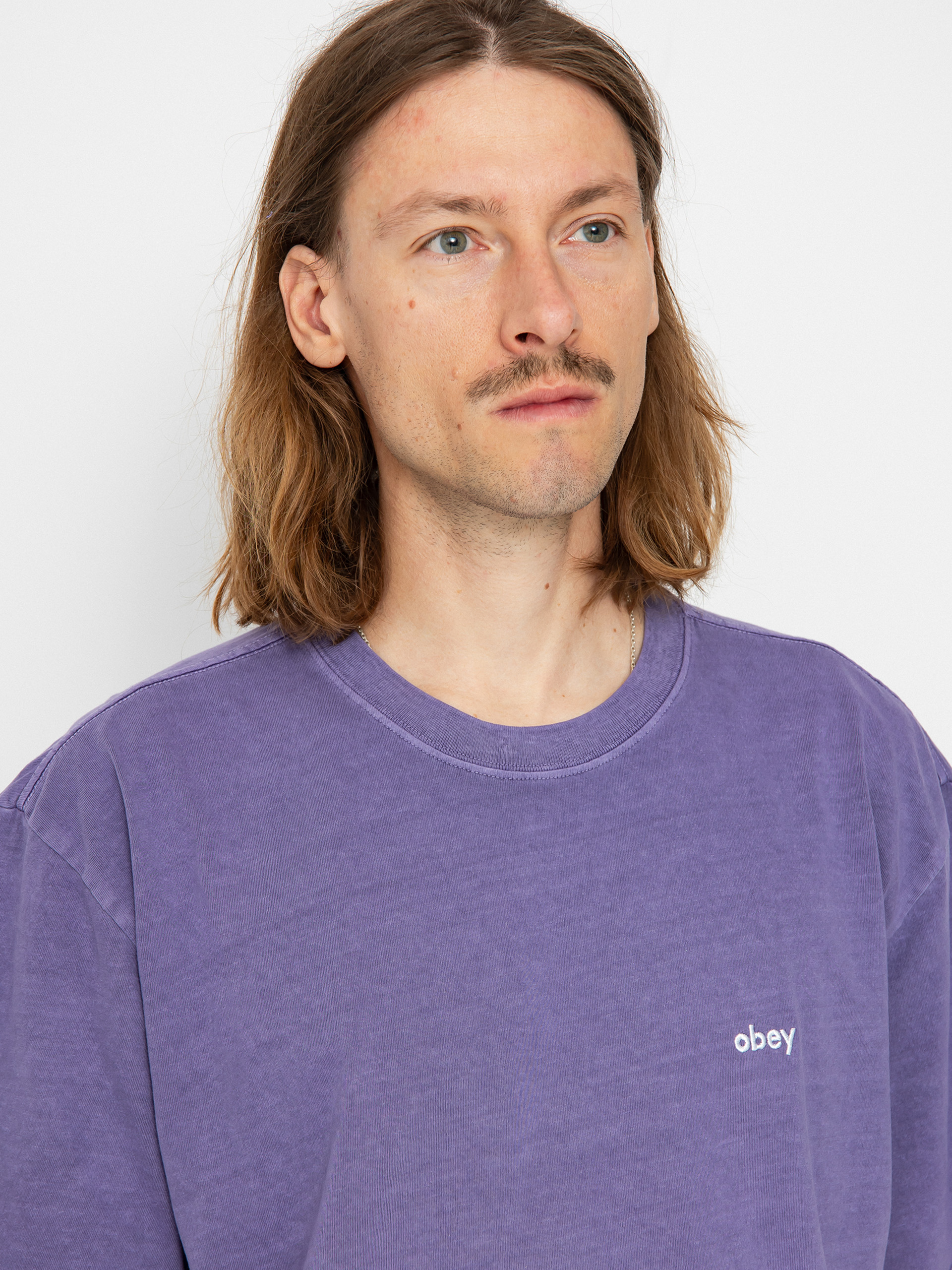 OBEY Lowercase Pigment póló (pigment passion flower)