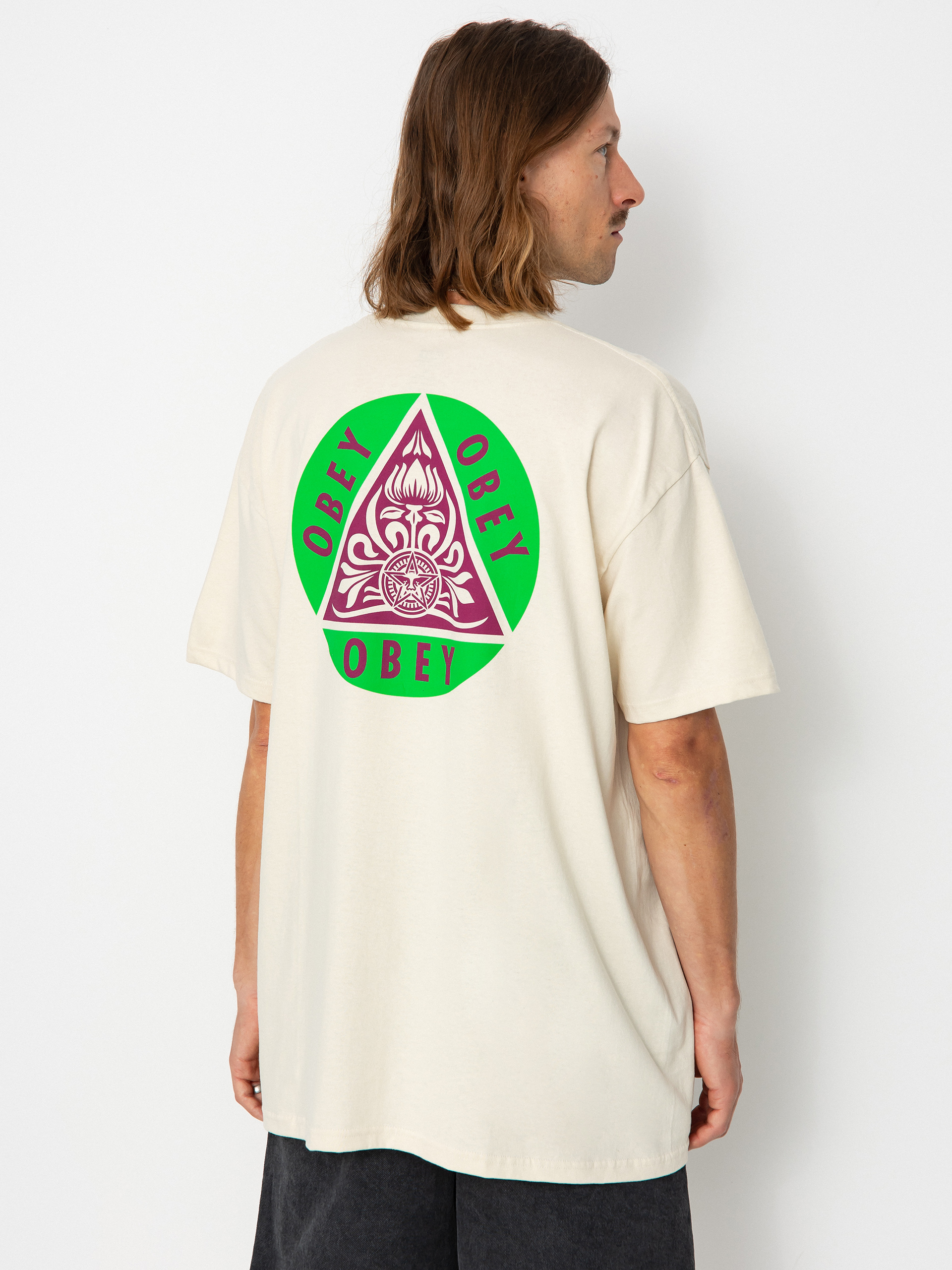 OBEY Pyramid póló (cream)